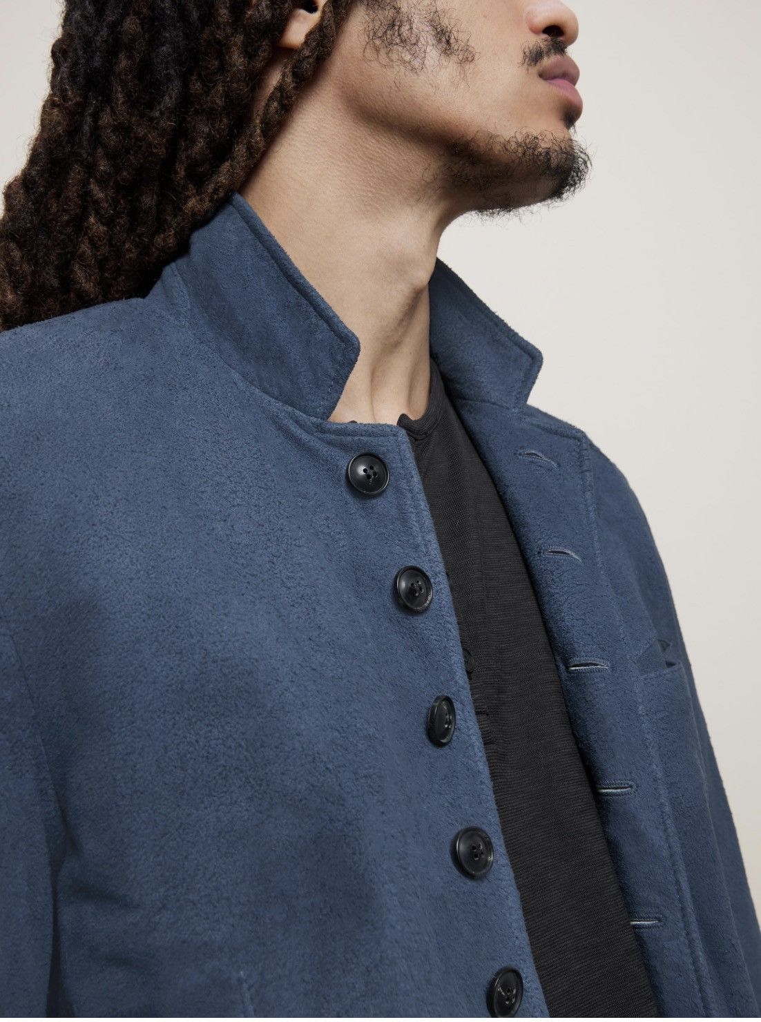 John Varvatos Woodward Multibutton Suede Jacket EU 46 USA 36 Size US S / EU 44-46 / 1 - 4 Thumbnail