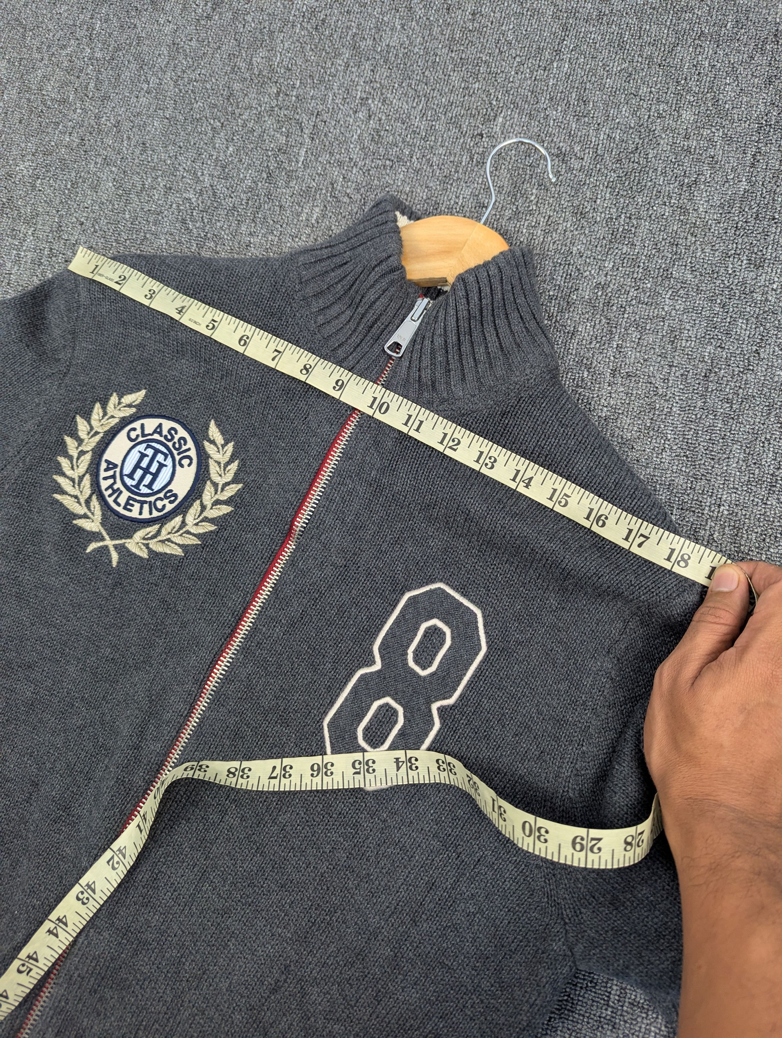 Tommy Hilfiger Tommy Hilfiger Classic Athletics Knit Zipper Sweater Grey M Size US M / EU 48-50 / 2 - 17 Thumbnail