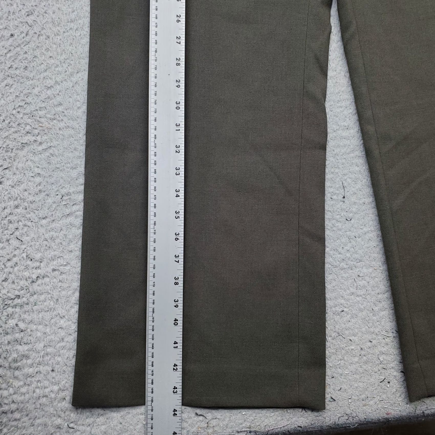 Loft LOFT Womens 24 Green Regular Fit Trouser Pants Wide-Leg Stretch Marisa Size 42" / US 20 - 3 Thumbnail