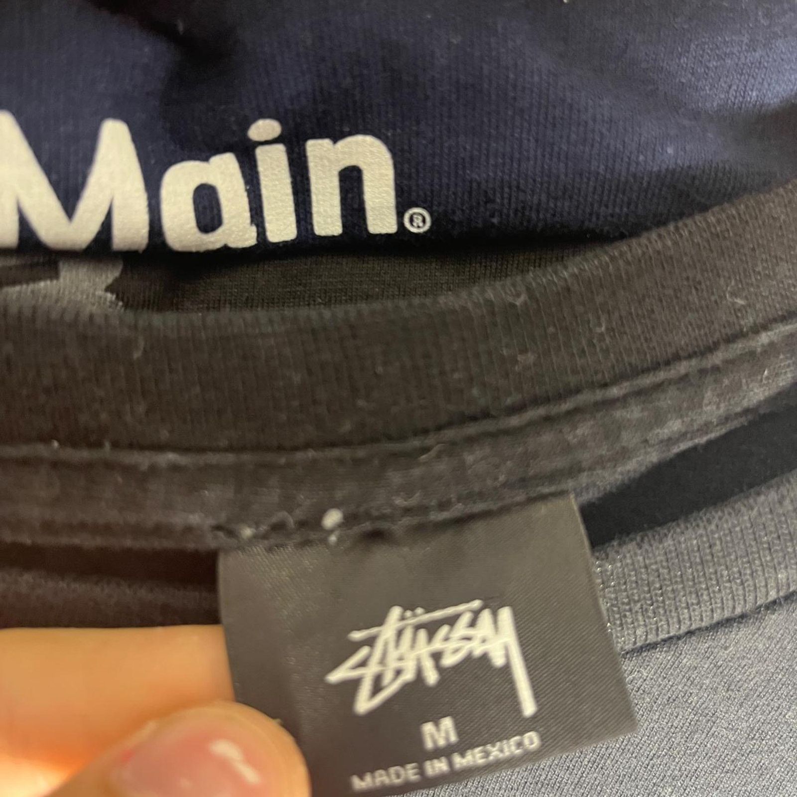 Stussy Black and Blue Stussy Graphic Shirt Size US M / EU 48-50 / 2 - 2 Thumbnail