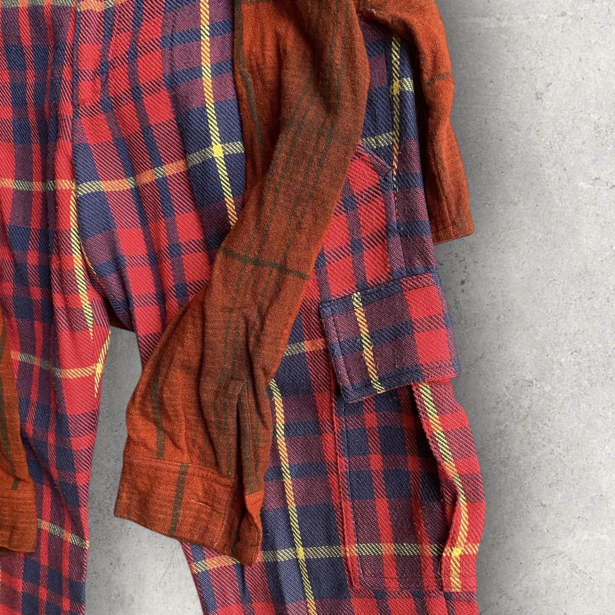 Undercover AW03 Paper Doll Hybrid Red Tartan Shirt Trousers Size US 32 / EU 48 - 3 Thumbnail
