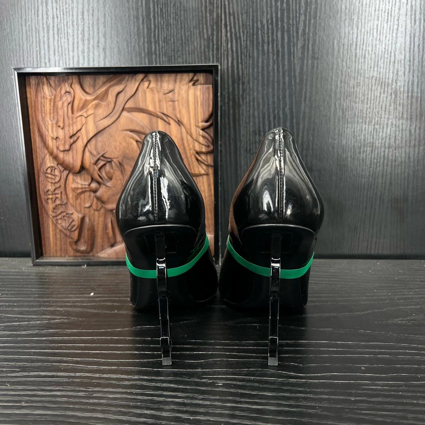 Saint Laurent Paris YSL Opyum Patent Black Heels 36 EUR Tried Size US 5 / IT 35 - 5 Thumbnail