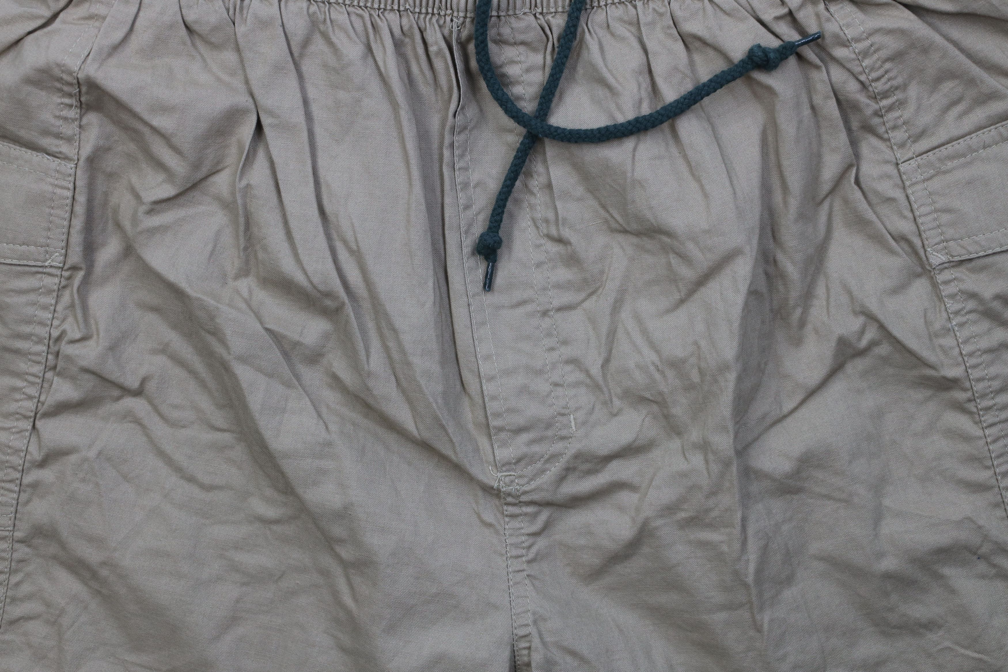 Vintage Vintage 90s Streetwear Lined Above Knee Cargo Shorts Brown Size US 34 / EU 50 - 3 Thumbnail