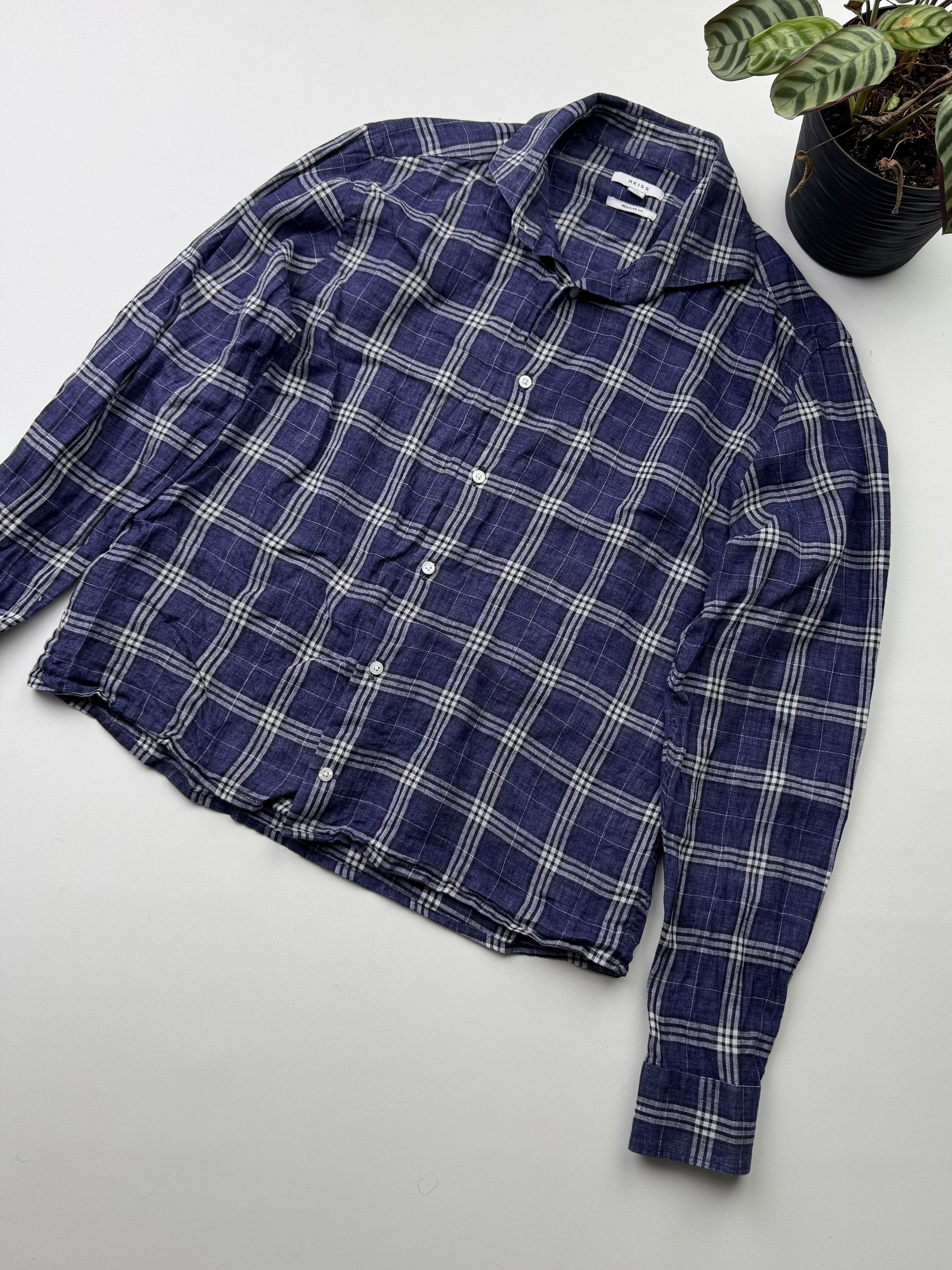 Reiss Reiss Linen Shirt Long Sleeve (145) Size US M / EU 48-50 / 2 - 3 Thumbnail