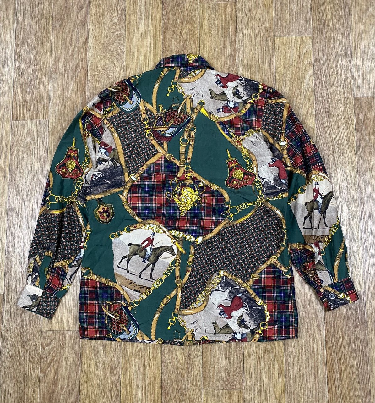 Vintage Betty Barclay Vintage Silk illustrations Shirt Hermes Style Size M / US 6-8 / IT 42-44 - 9 Thumbnail