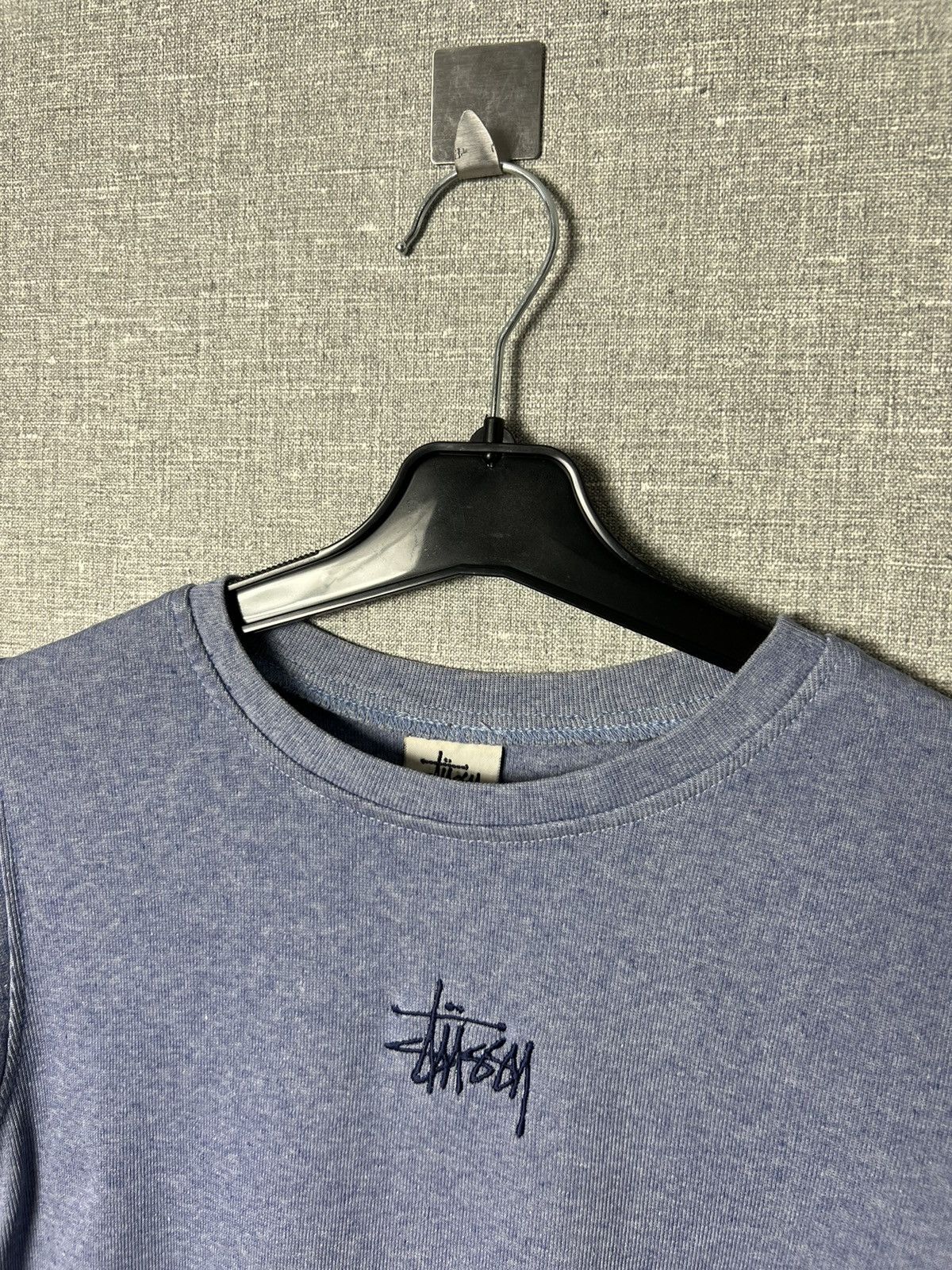 Stussy × Vintage Rare Vintage Stussy Made in USA Embroidered Center Logo Tee Size S / US 4 / IT 40 - 7 Thumbnail
