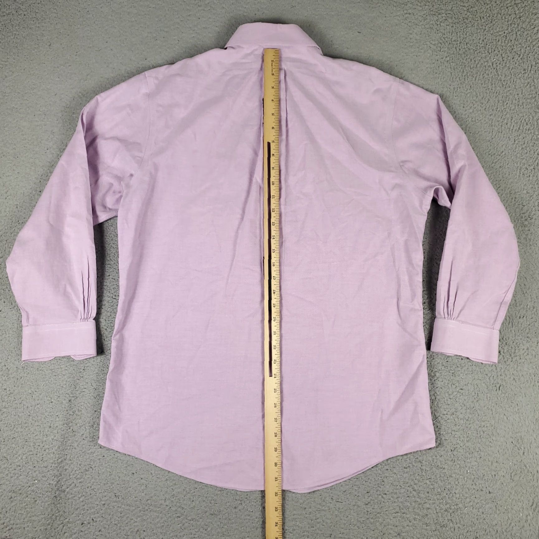 Brooks Brothers VINTAGE Brooks Brothers Shirt Mens 16.5 Purple Dress Button-Up Long Sleeve Non-Iron, 100% Cotton, Regular Fit, Business Casual, 16.5, Purple, Mens Size 42R - 5 Thumbnail