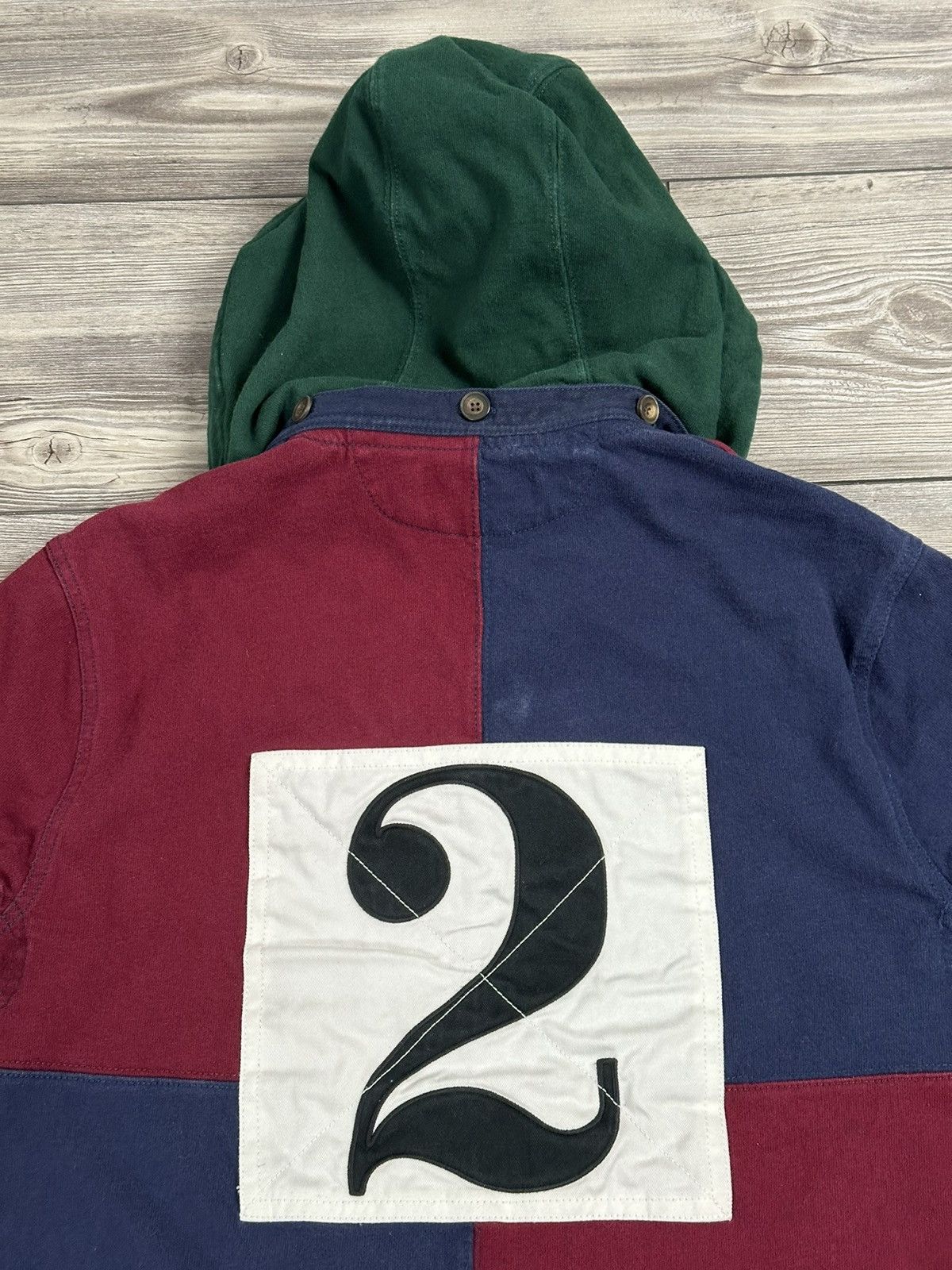 Polo Ralph Lauren Polo Ralph Lauren Hooded Rugby Shirt Size US M / EU 48-50 / 2 - 4 Thumbnail