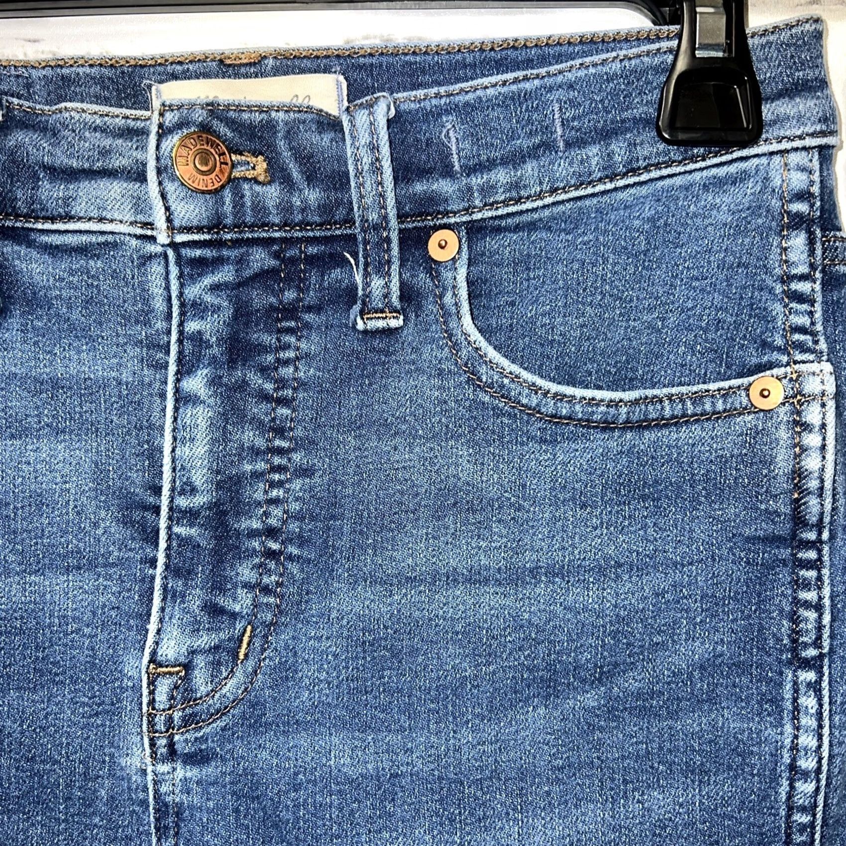 Madewell VINTAGE Madewell 10” High Rise Skinny Blue Jeans Womens Size 26 Inseam 27” Size 26" / US 2 / IT 38 - 2 Thumbnail
