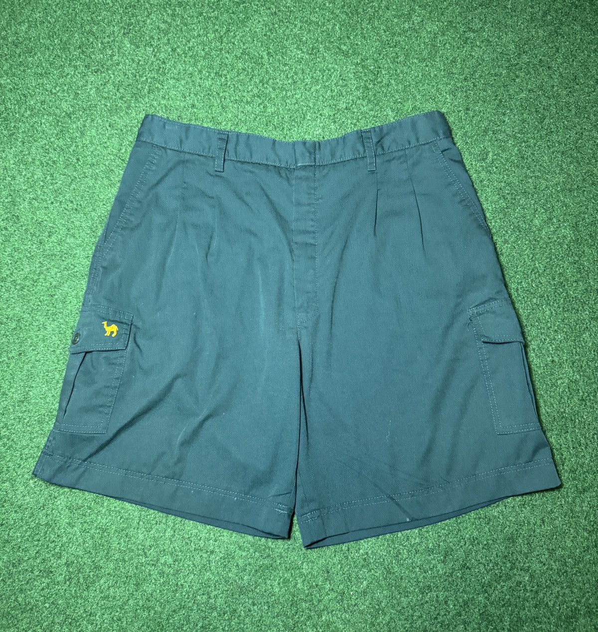 Camel Vintage 90s Camel Collection Cargo Cigarette Green Shorts