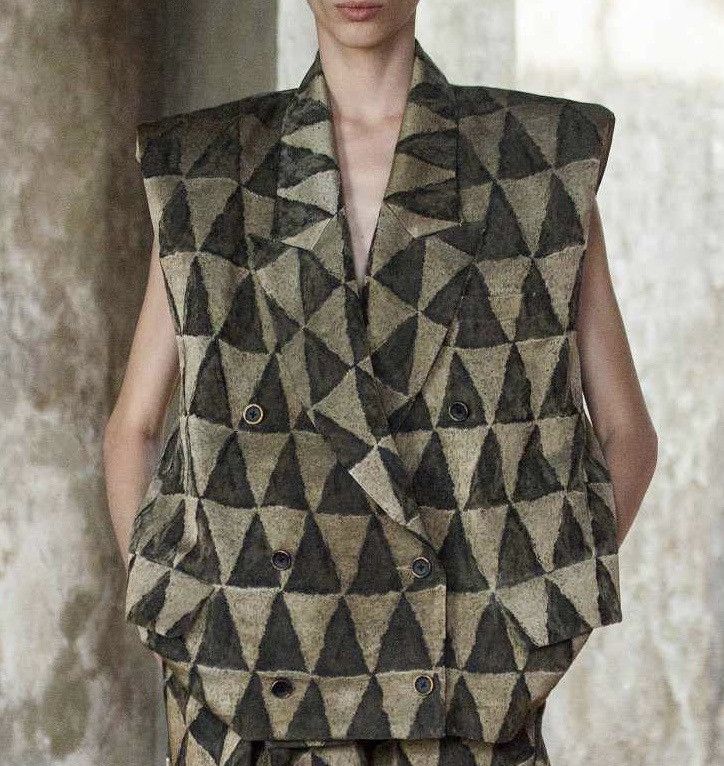 Uma Wang UMA WANG Spring Summer 2023 Kumera Linen Vest Jacket M Size M / US 6-8 / IT 42-44 - 2 Thumbnail
