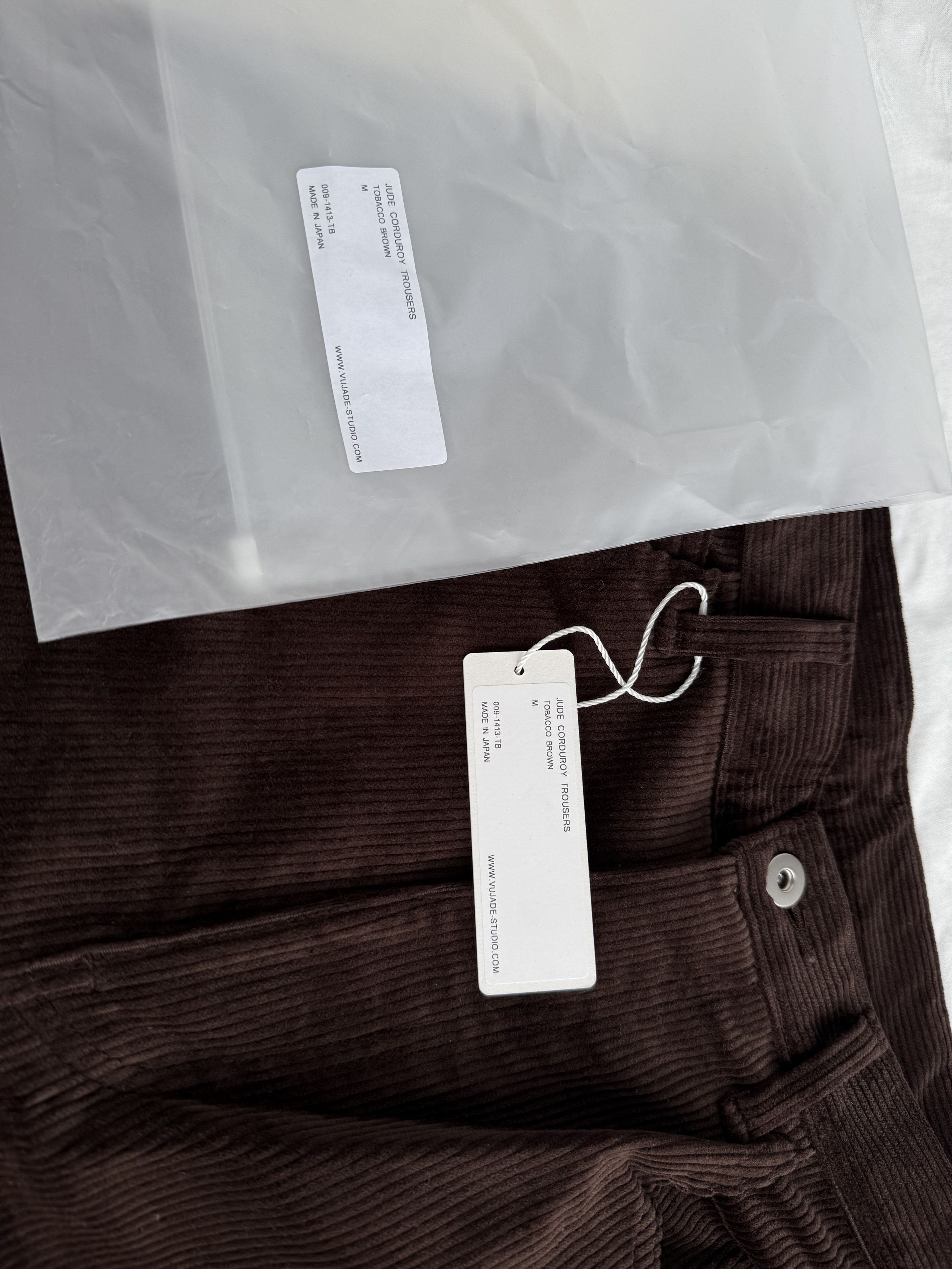 Vuja De VUJADE JUDE CORDUROY TROUSERS IN TOBACCO BROWN Size US 32 / EU 48 - 5 Thumbnail