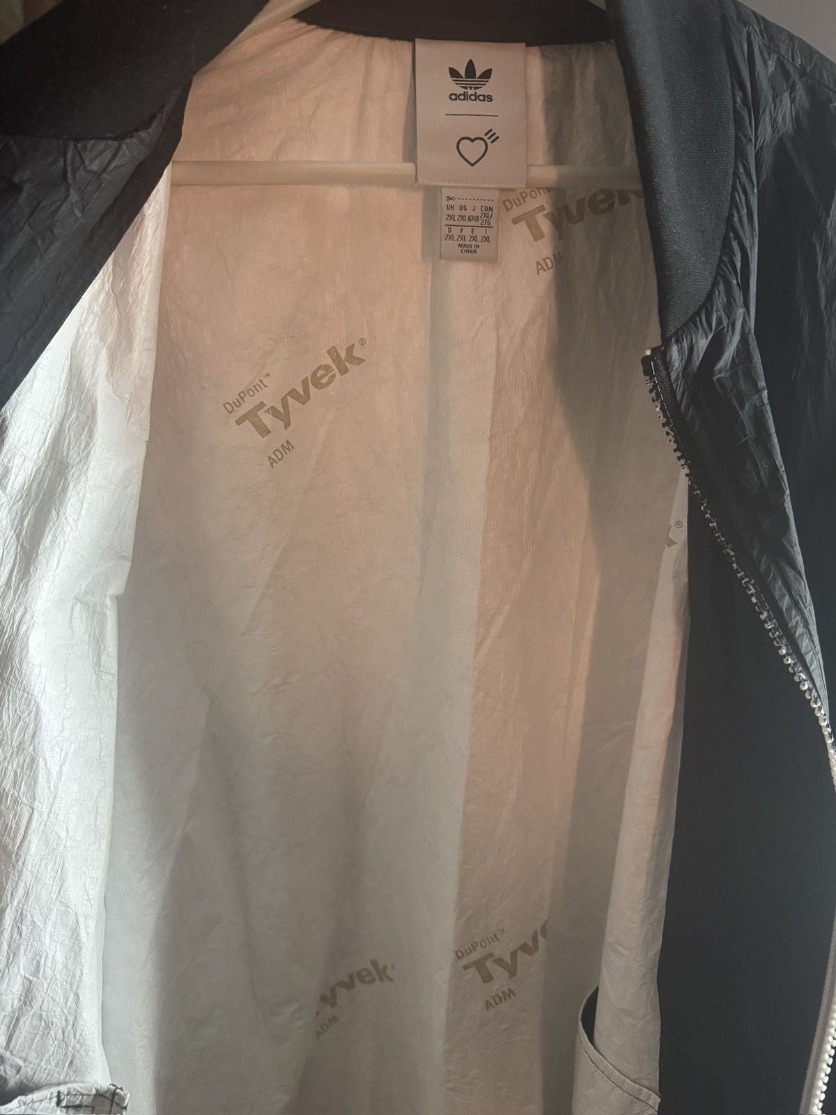 Adidas × Human Made Adidas Originals x Human Made Tyvek Bomber Jacket — XXL Size US XXL / EU 58 / 5 - 4 Thumbnail