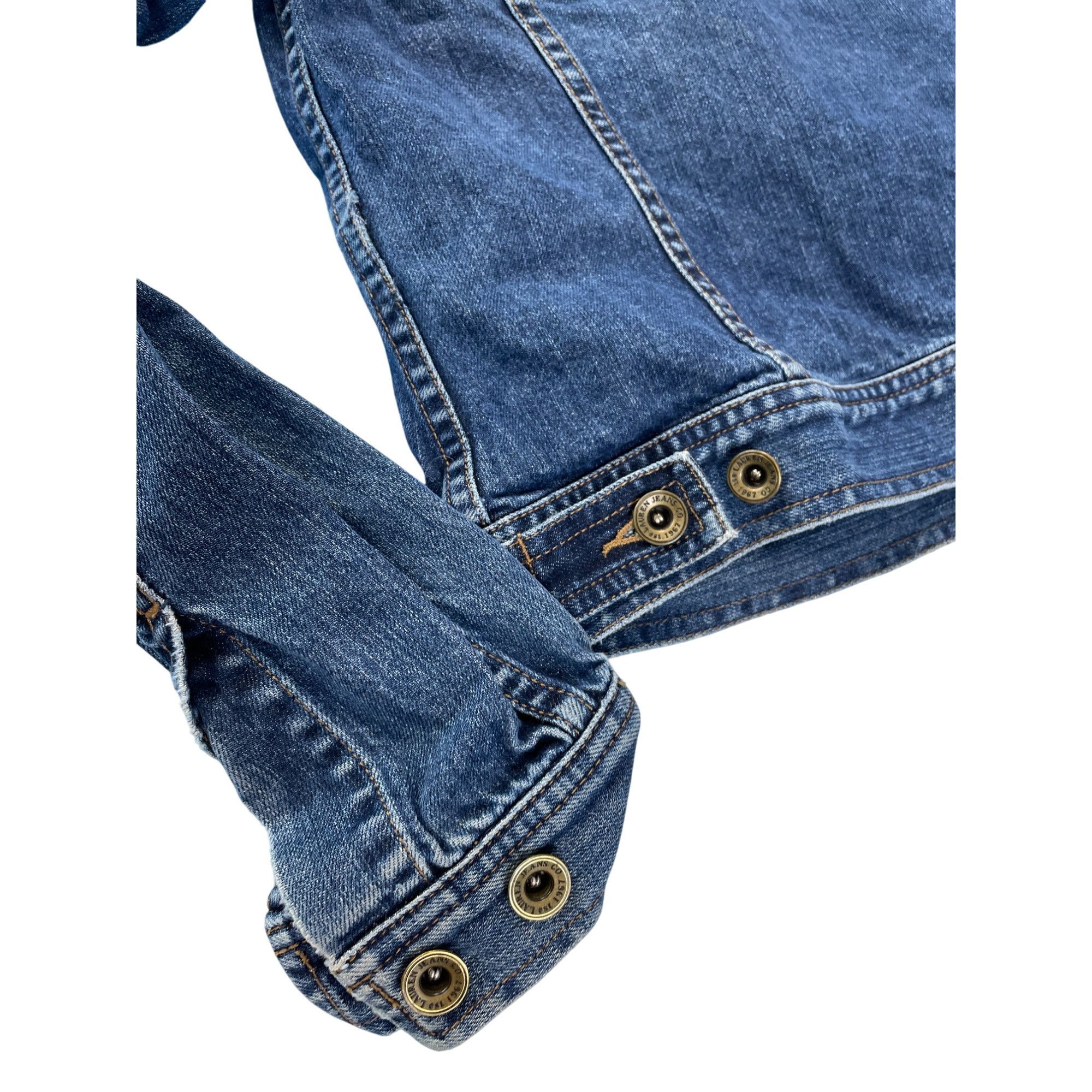 Ralph Lauren Lauren Jeans Co. Premium Womens blue button Denim Jacket siz Size S / US 4 / IT 40 - 13 Thumbnail