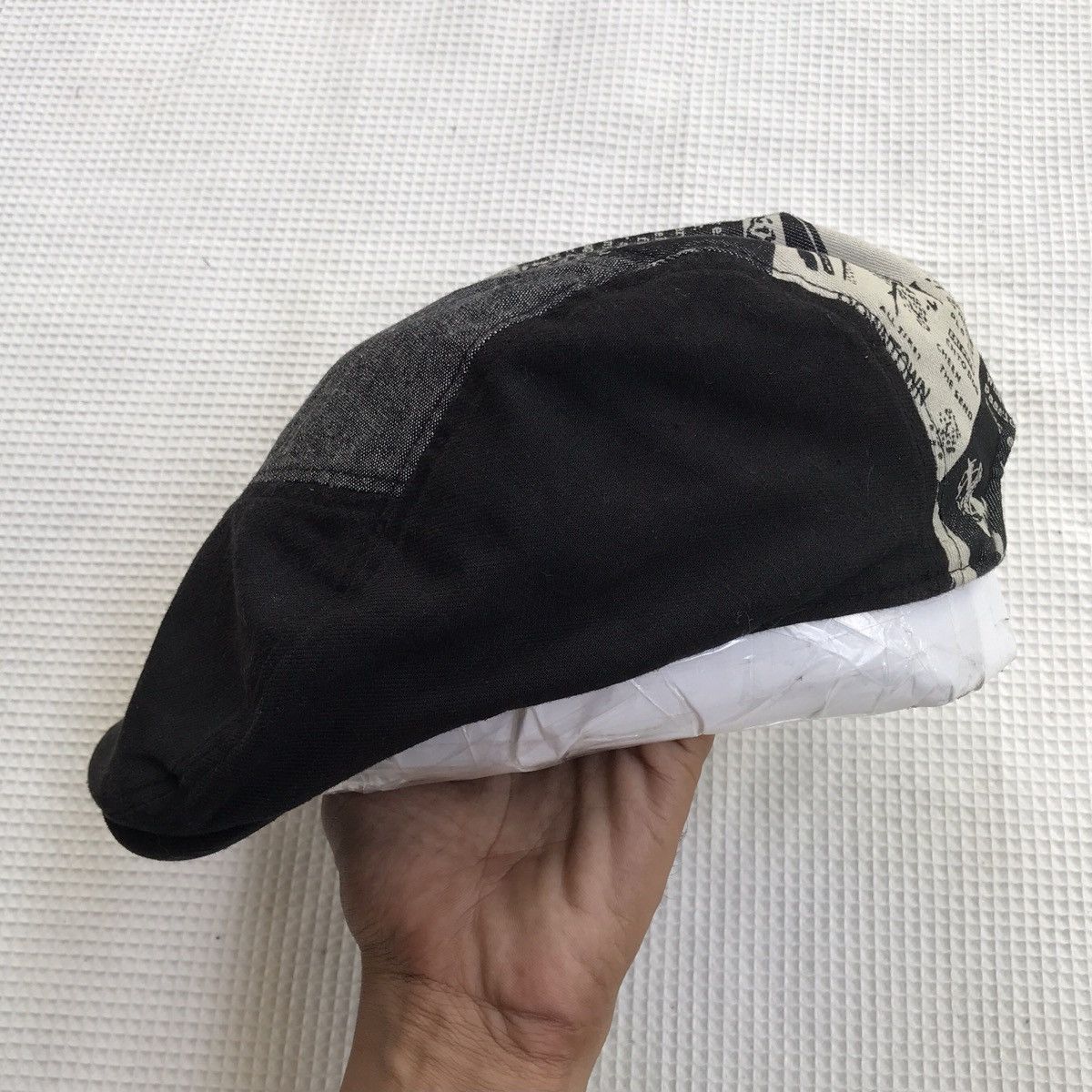 If Six Was Nine × Japanese Brand × Le Grande Bleu (L.G.B.) 🔥Sick Y2K style patch work Flat Cap Size ONE SIZE - 3 Thumbnail