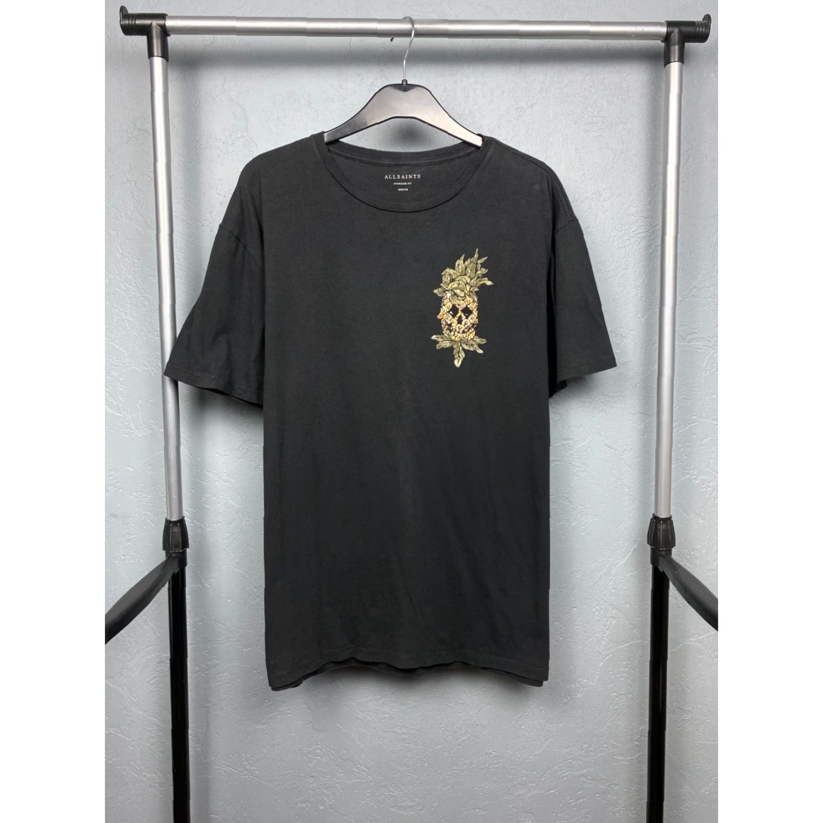 Allsaints Allsaints Mens Fineapple Switch Crew Neck T-Shirt M Black Shirt Mens Size M Size US M / EU 48-50 / 2 - 3 Thumbnail