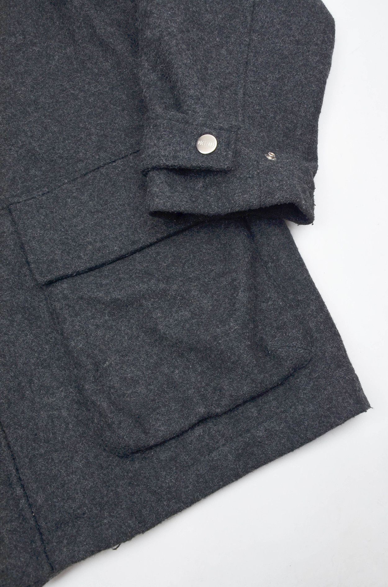 Vintage Post Card Wool Blend Made in Italy Coat Dark Grey 48 Size US M / EU 48-50 / 2 - 4 Thumbnail