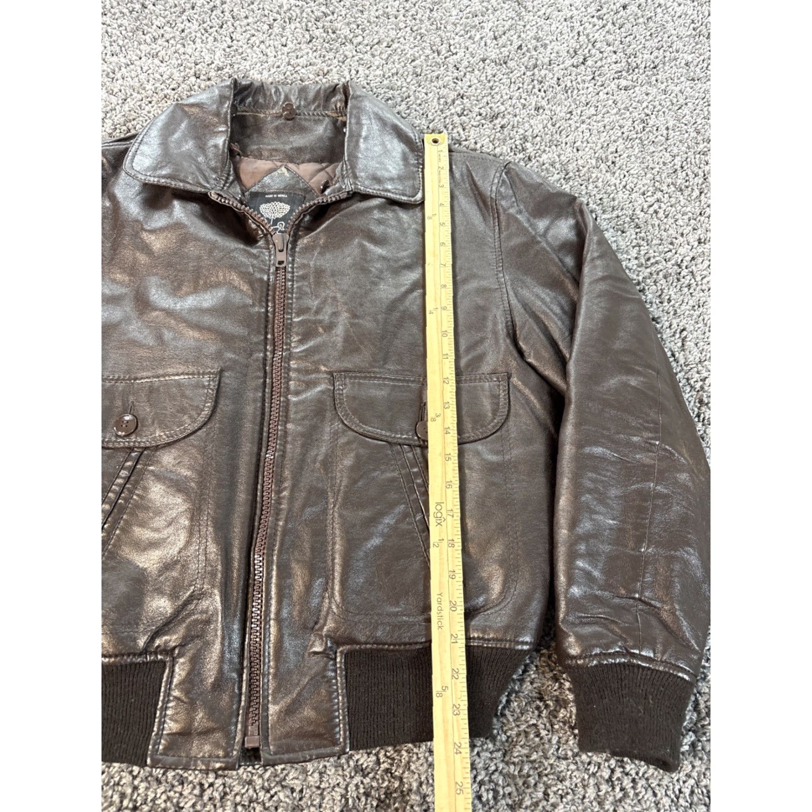 Vintage VINTAGE Unicorn Leather Jacket Womens Medium Brown Satin Bomber Zip 70s A2 Size M / US 6-8 / IT 42-44 - 2 Thumbnail