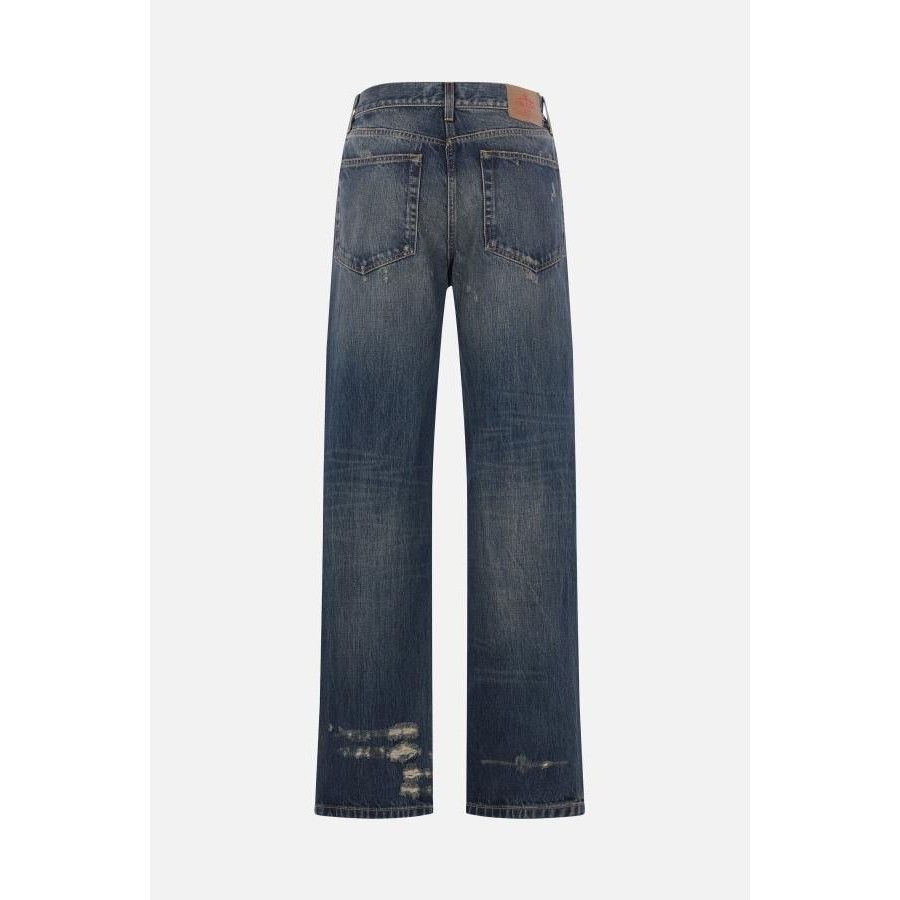 Prada PRADA Blue Washed Straight Leg Denim Jeans New & Authentic ( Size 30" / US 8 / IT 44 - 2 Thumbnail