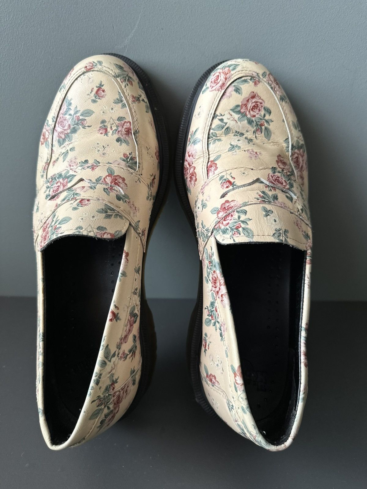 Dr. Martens Dr. Martens ADDY Floral Leather Loafers Size 39 Size US 9 / IT 39 - 5 Thumbnail