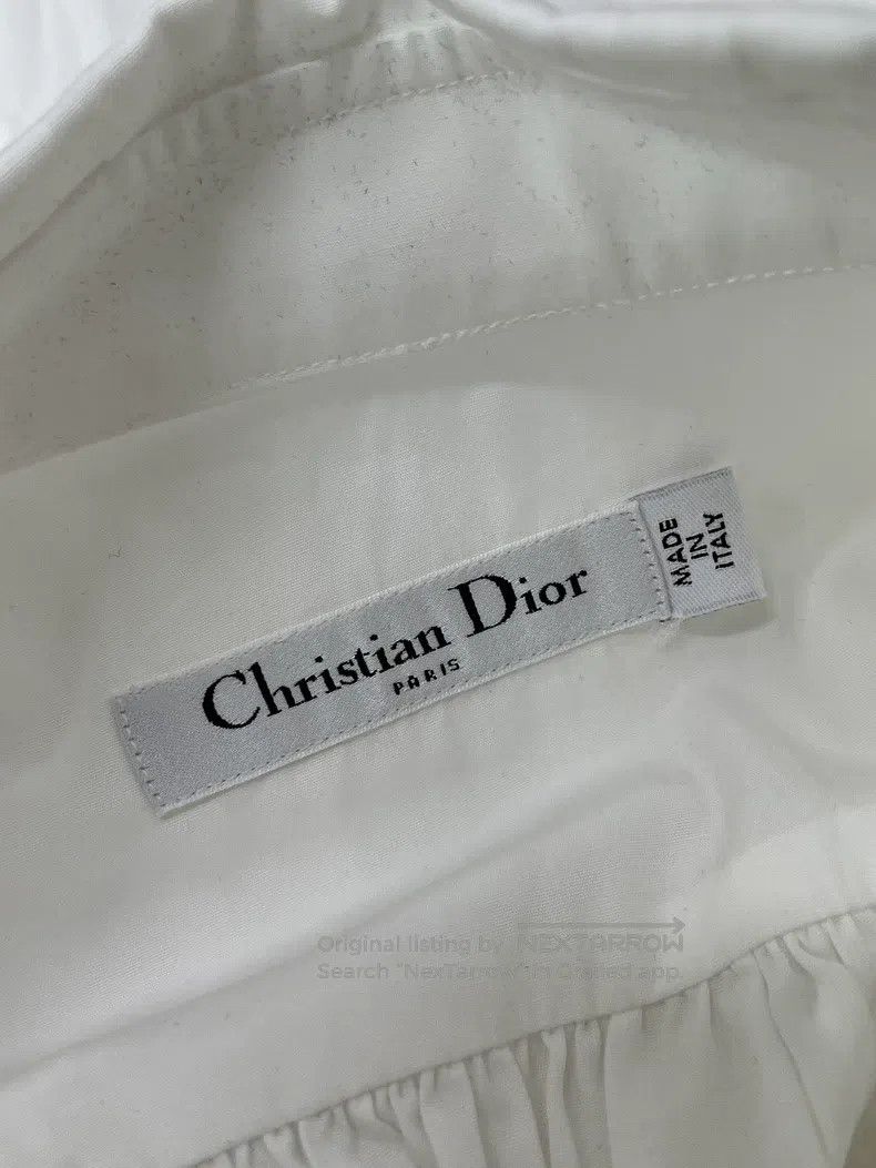 Dior Dior White little bee tie shirt skirt dress Size XS / US 0-2 / IT 36-38 - 4 Thumbnail