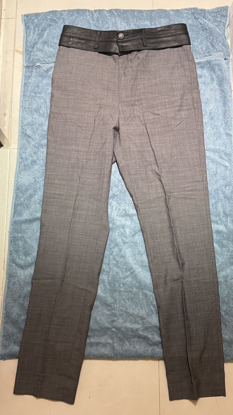 Maison MIHARA YASUHIRO MiharaYashuiro Mihara detachable leather belt men trousers Size US 31 - 1 Thumbnail