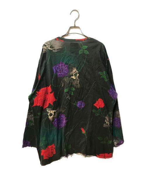 Yohji Yamamoto BLACK Scandal Yohji Yamamoto Skull & Rose Long Shirt Size US M / EU 48-50 / 2 - 2 Thumbnail