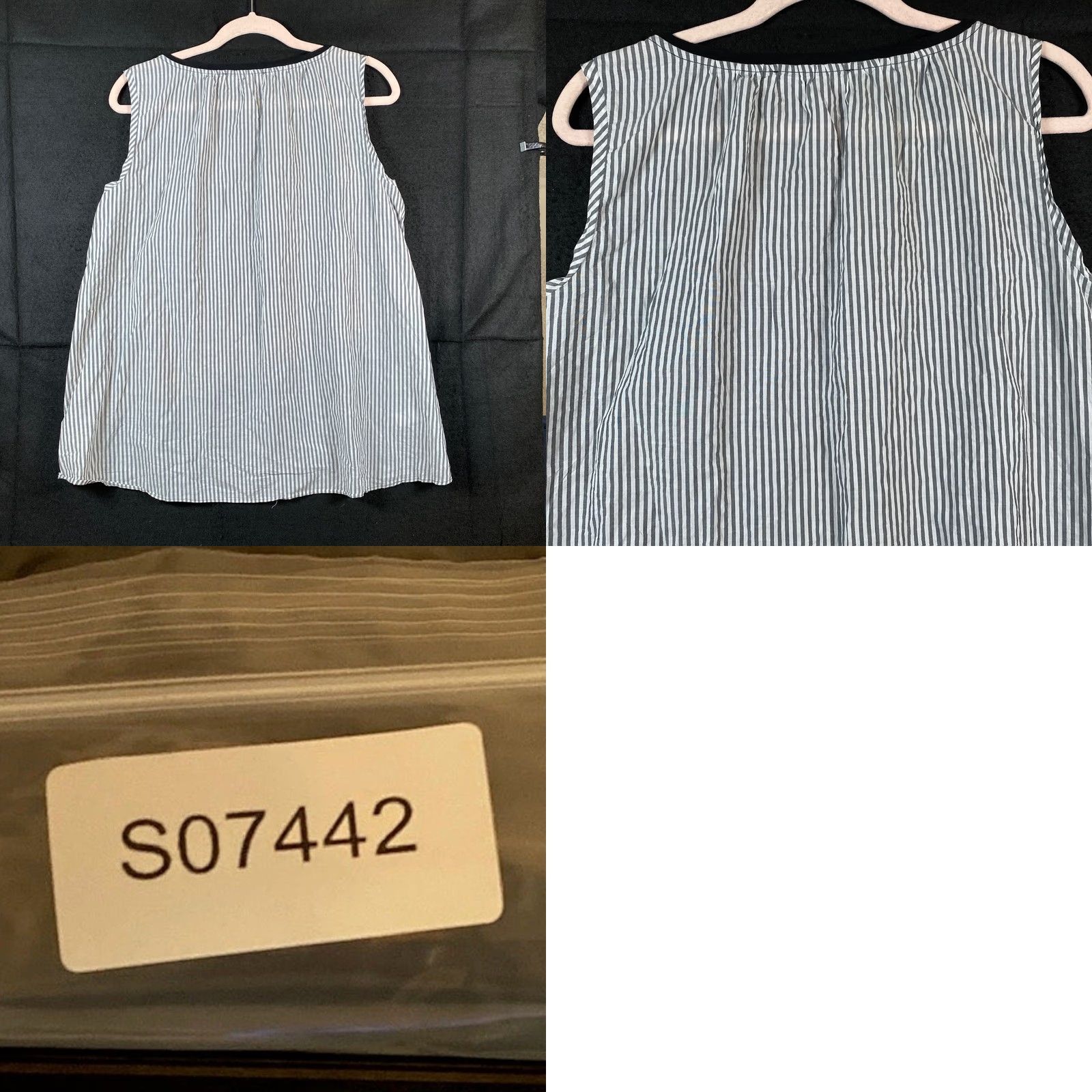 Ann Taylor Ann Taylor LOFT Womens Tank Multicolored Sleeveless Scoop Neck Large Tank Top Blouse Casual Workwear Knit Jersey 100% Cotton Size L / US 10 / IT 46 - 8 Thumbnail