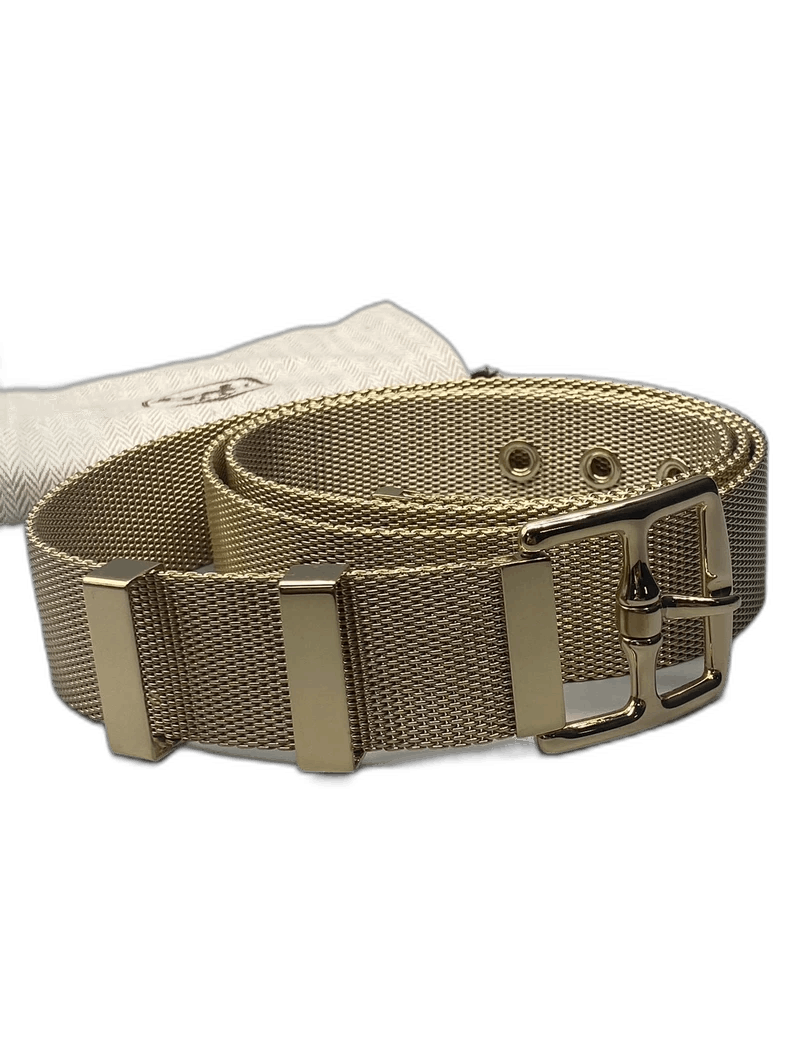 Hermes Brass Gold Plated Men's Belt 95cm