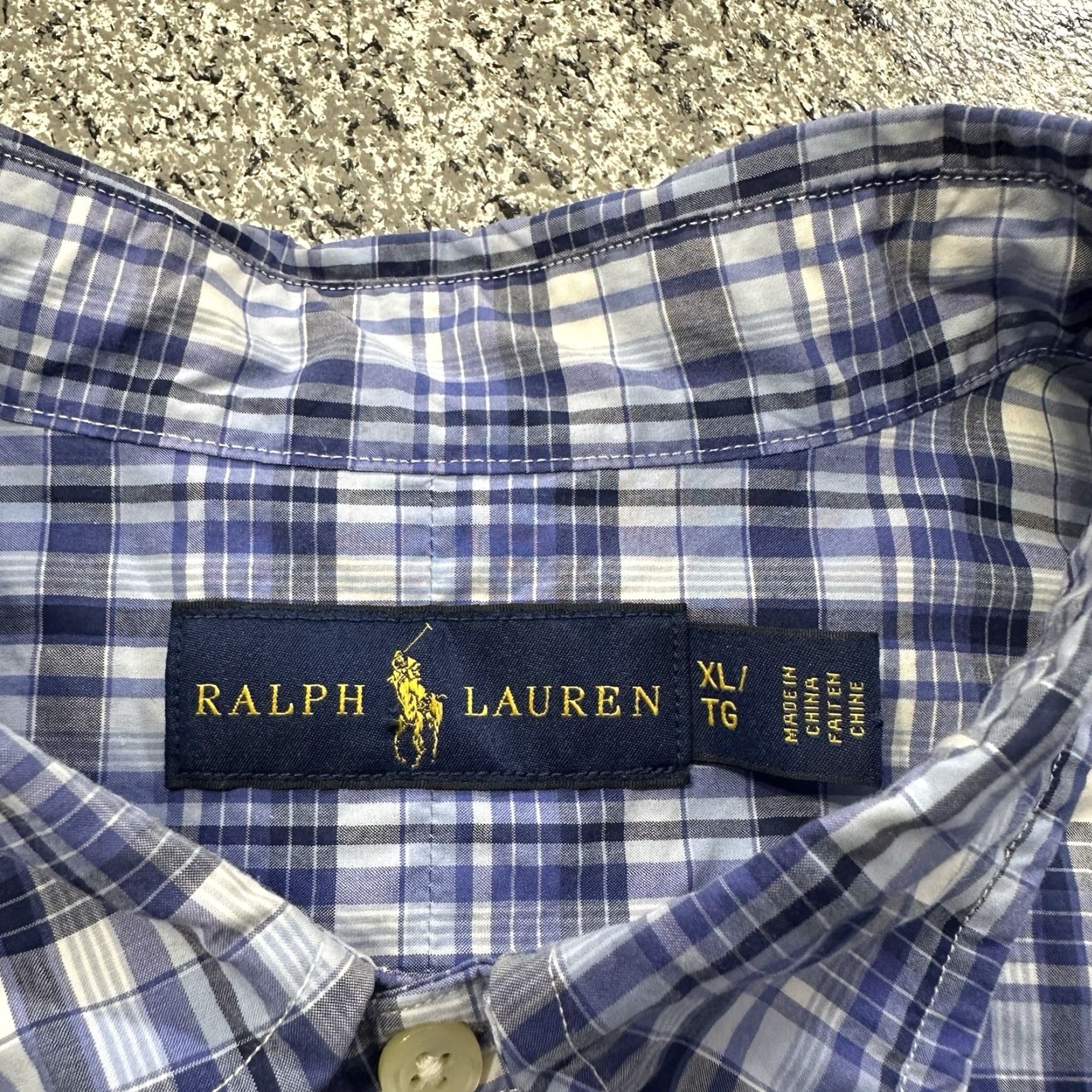 Ralph Lauren Ralph Lauren Shirt Mens XL Long Sleeve Button-Down Plaid Blue White Size US XL / EU 56 / 4 - 4 Thumbnail