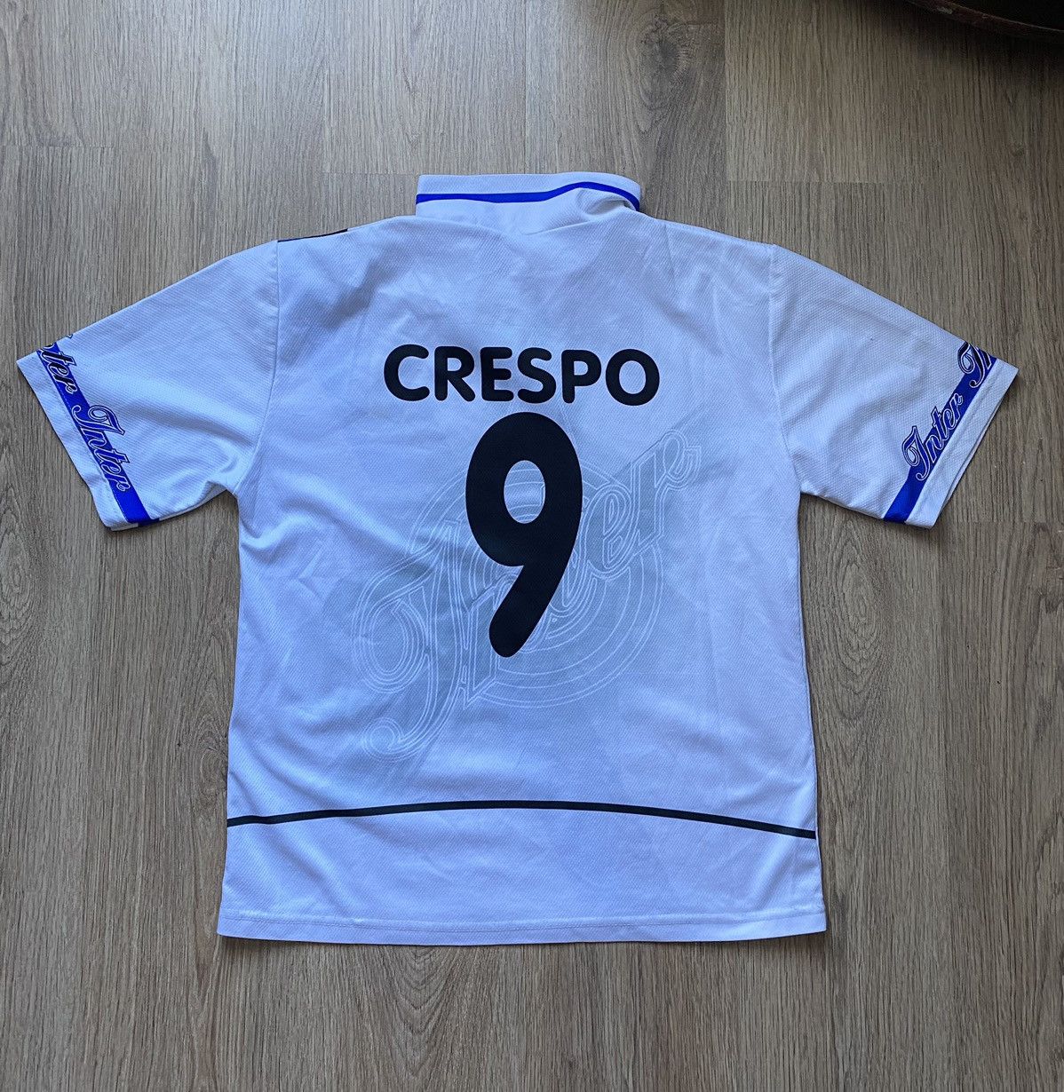 Nike × Vintage Retro Y2K Inter Milan Crespo 2001/02 Home Jersey Size US L / EU 52-54 / 3 - 4 Thumbnail
