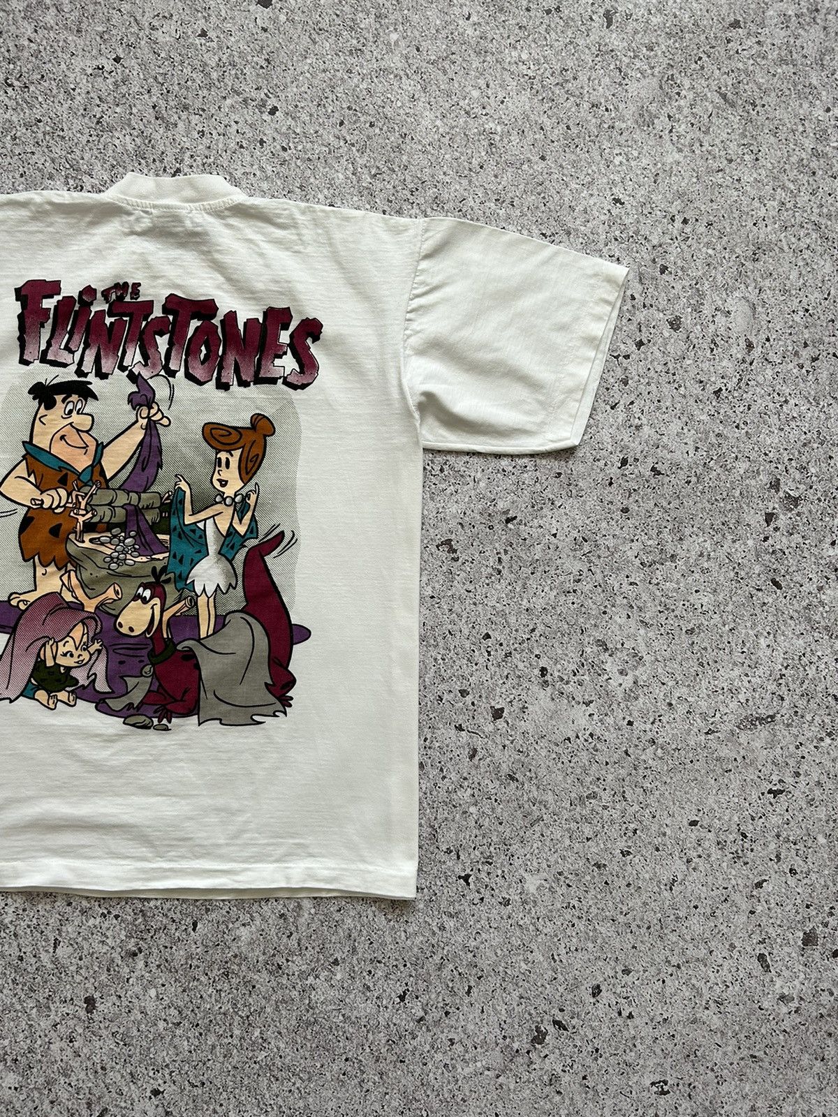 Cartoon Network × Vintage Vintage 90ʼs Cartoon THE FLINTSTONES T-Shirt Size US L / EU 52-54 / 3 - 5 Thumbnail
