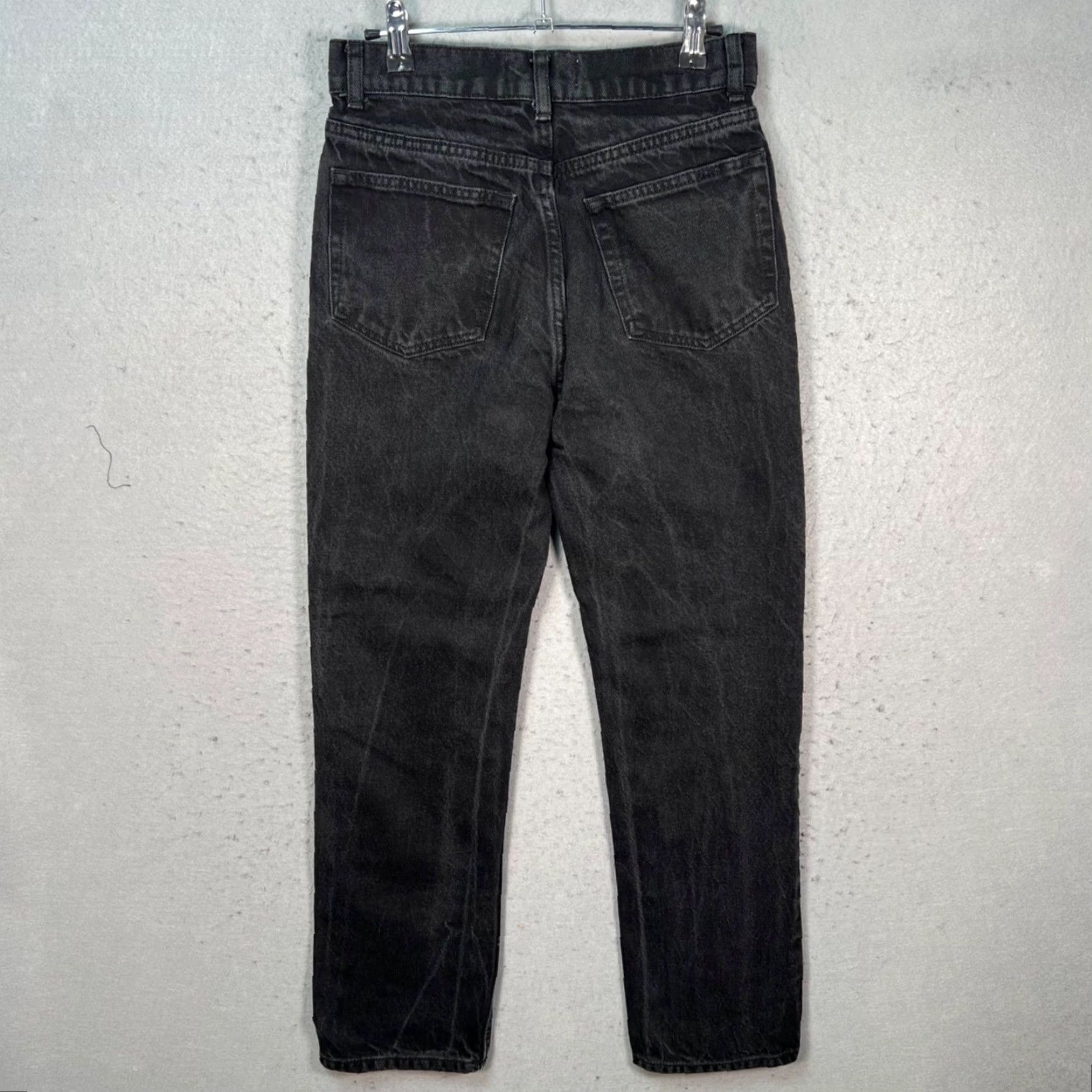 Reformation Reformation Jeans Black Denim Straight Leg 26 Womens Adults Regular 5-Pocket Inseam 28 High Rise Vintage No Size 26" / US 2 / IT 38 - 2 Thumbnail