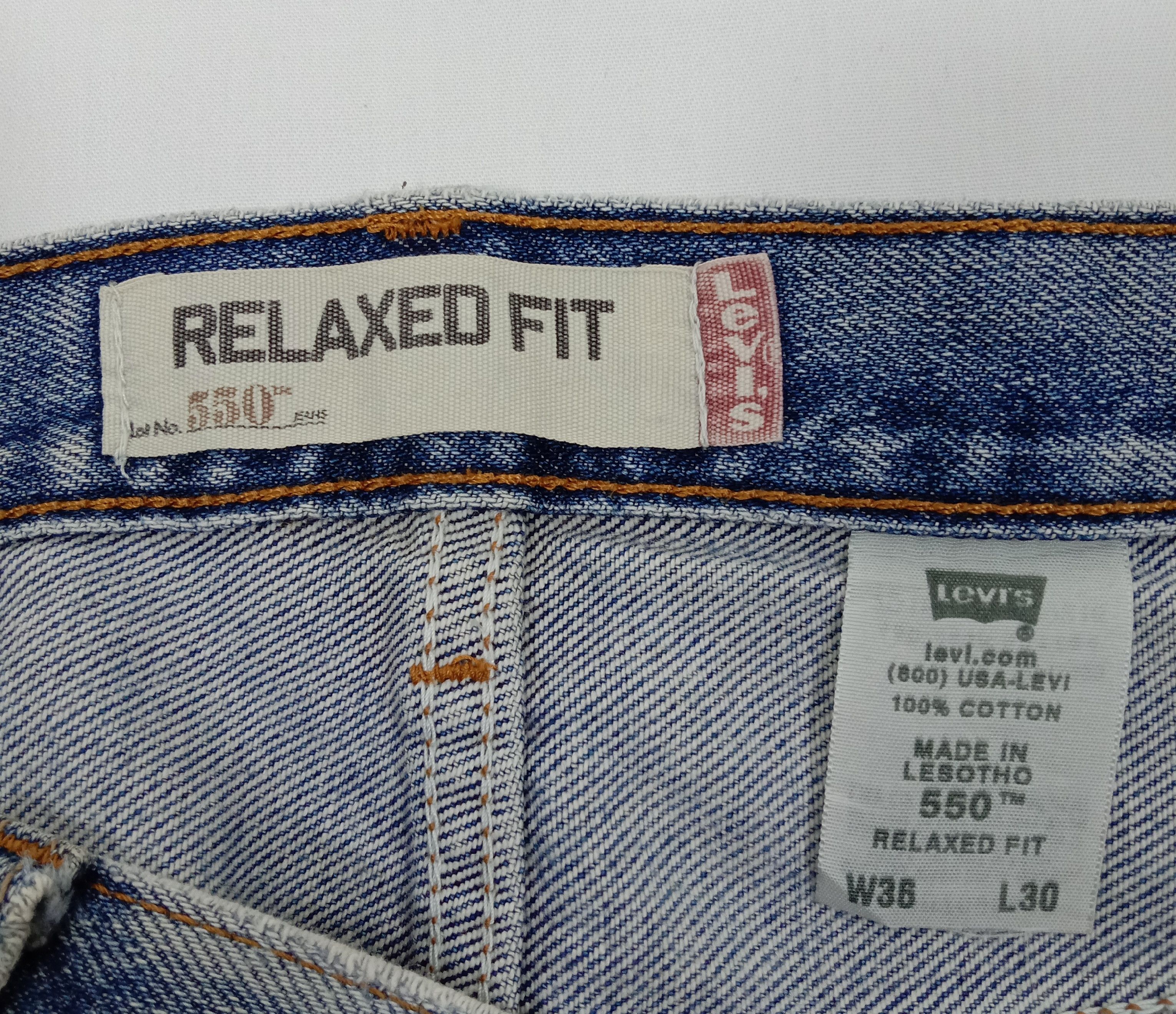 Levi's Vintage Levi’s 550 Jeans Rusty Wash Distressed Denim Size US 36 / EU 52 - 13 Thumbnail