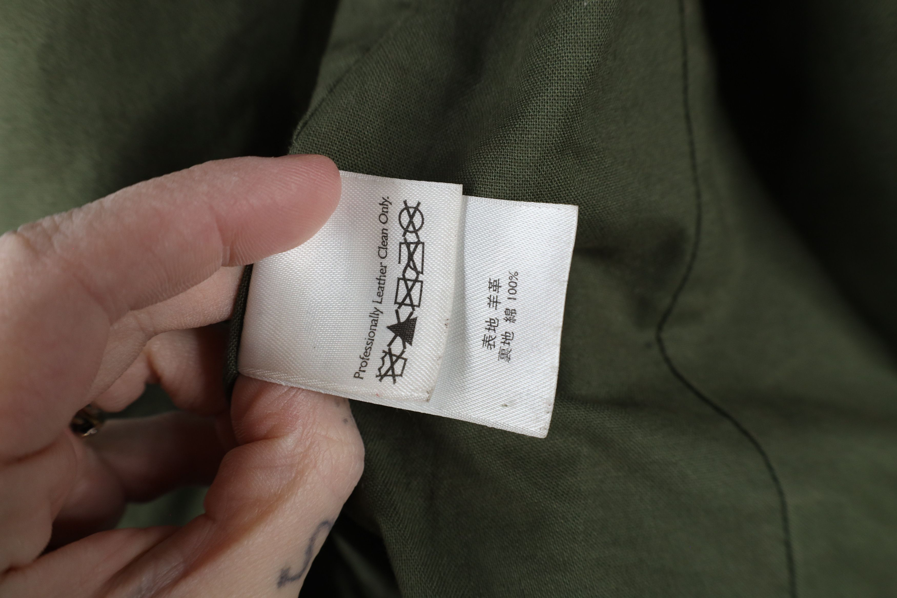 Eddie Bauer × Vintage Vintage Eddie Bauer Soft Lamb Leather Bomber Jacket Green Size L / US 10 / IT 46 - 12 Thumbnail