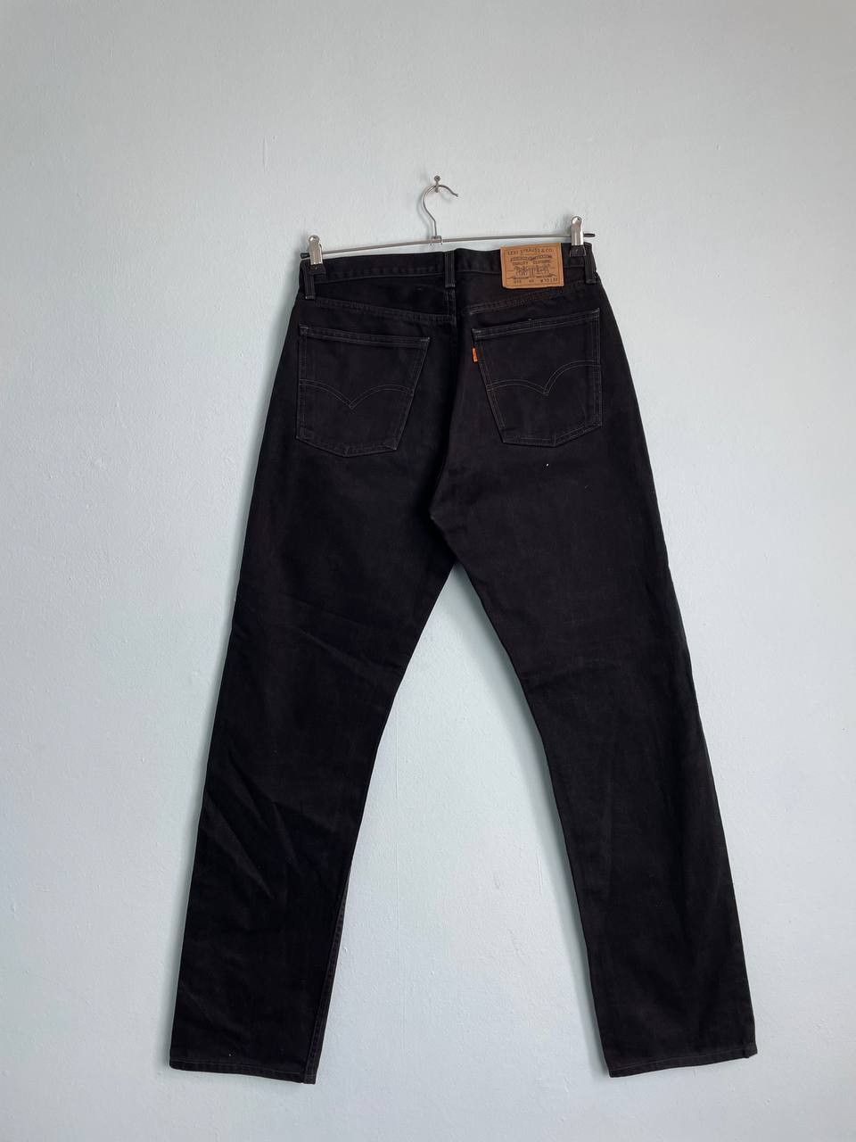 Levi's × Vintage Crazy Levis Black Jeans Distressed Faded Size US 33 - 1 Thumbnail
