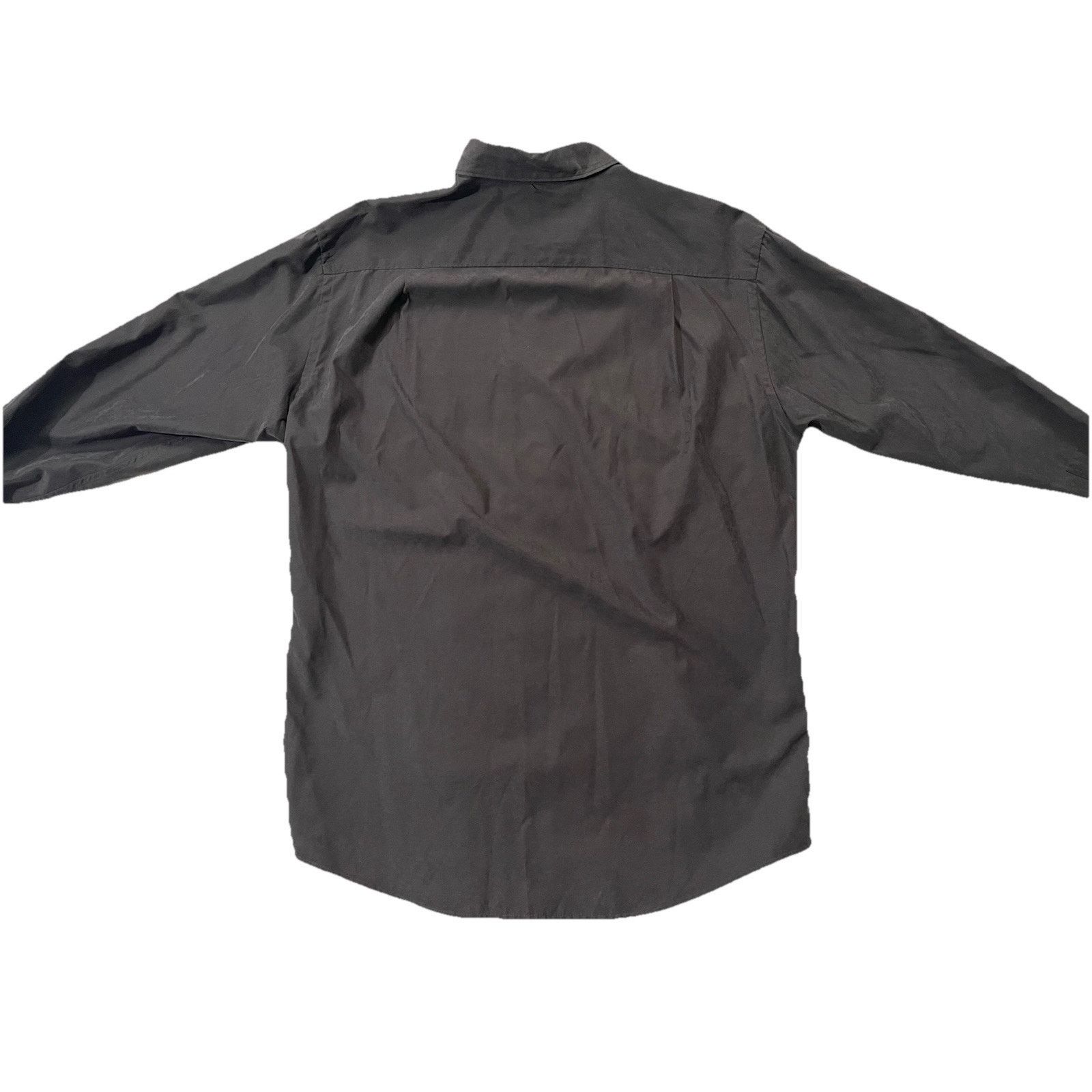 Brandini BRANDINI Korean Men's Button Down Shirt Size M, Gray Velvet Size US M / EU 48-50 / 2 - 4 Thumbnail