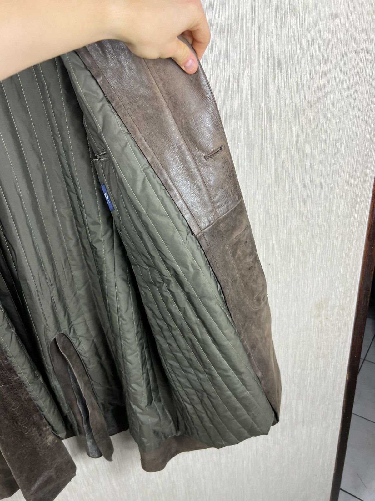 Kenzo Vintage Kenzo leather long coat distressed jacket Size US XL / EU 56 / 4 - 18 Thumbnail