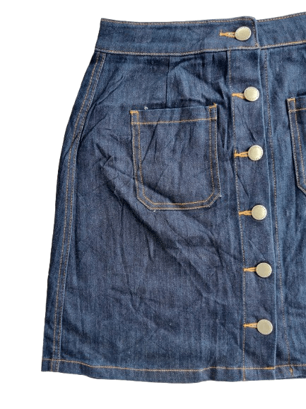 LOWRYS FARM LOWRYS FARM Mini Skirt Blue Denim Double Pocket Size 28" / US 6 / IT 42 - 5 Thumbnail