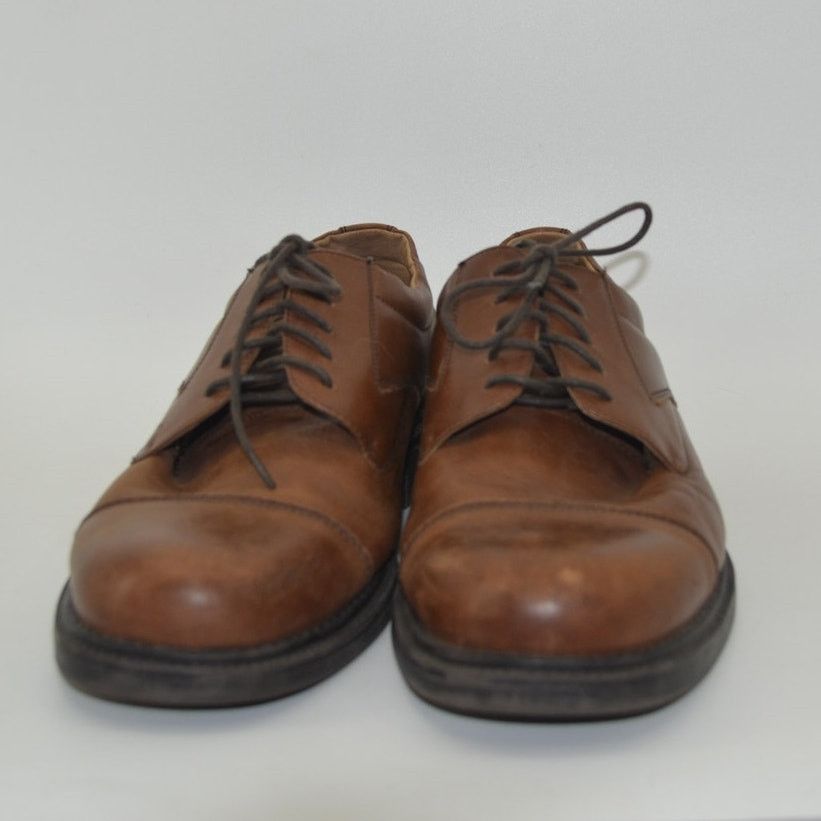 Other Borelli Brown Men's Oxford Lace Up Leather Round Toe Size 11 Size US 11 / EU 44 - 12 Thumbnail