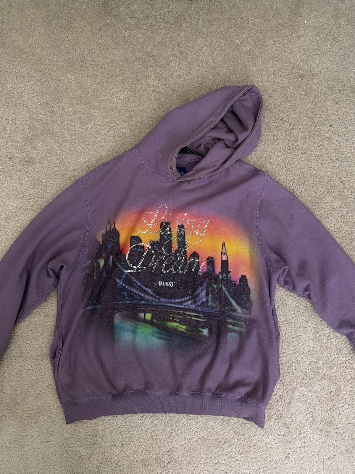 Awake NY Awake NY - Living The Dream Hoodie (Purple) Size US L / EU 52-54 / 3 - 1 Thumbnail