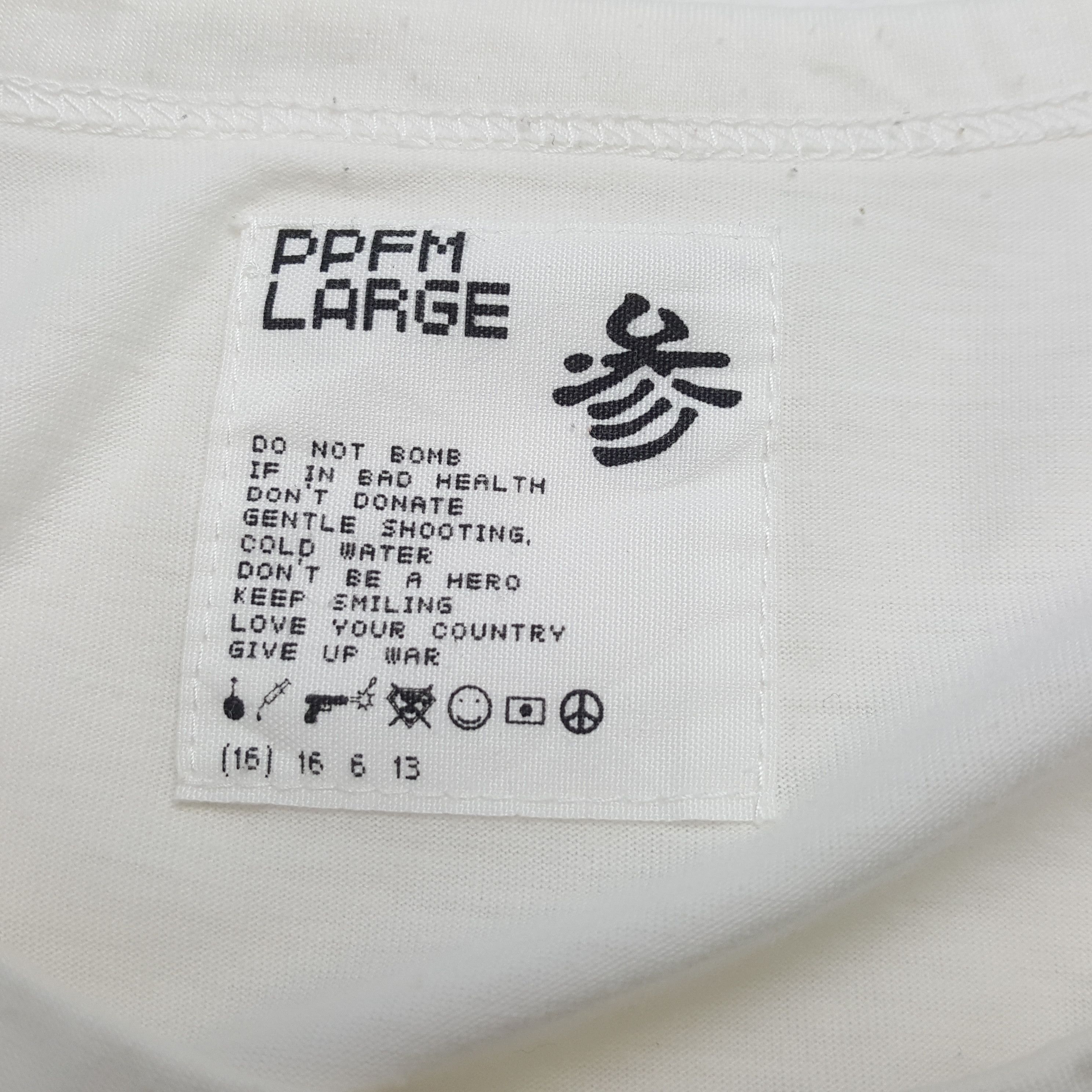 Japanese Brand × PPFM × Vintage PPFM Japanese Brand Streetwear Style Tshirt Size US M / EU 48-50 / 2 - 6 Thumbnail