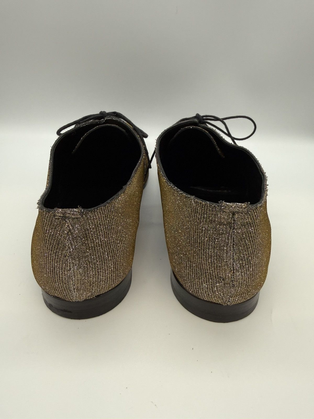 Saint Laurent Paris SAINT LAURENT PARIS-Gold/Silver Lurex Metallic Oxford Derby Size US 11 / EU 44 - 7 Thumbnail