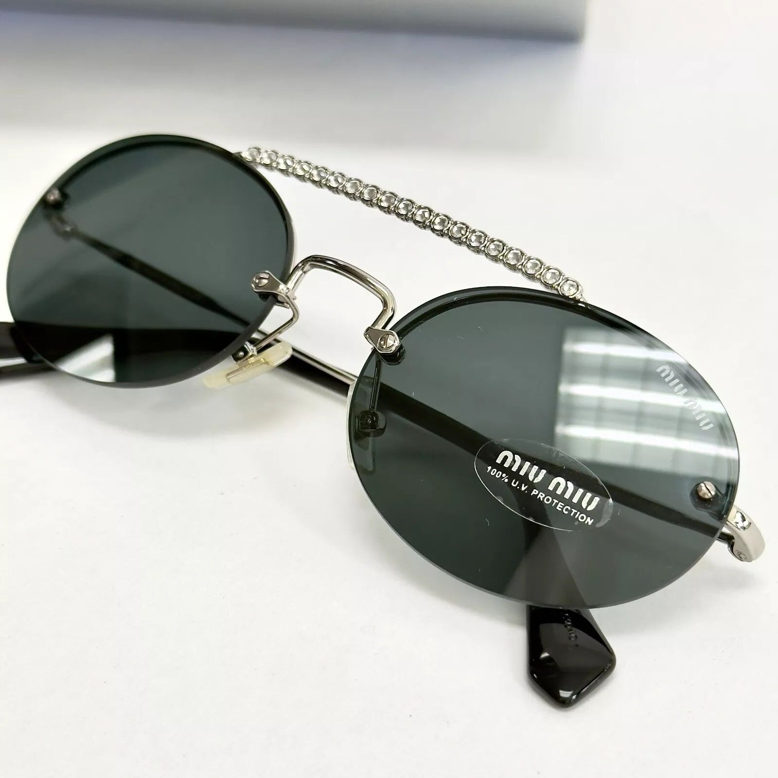 Miu Miu MIU MIU SOCIETE SMU60T Rimless Special Sunglasses 60T Size ONE SIZE - 7 Thumbnail