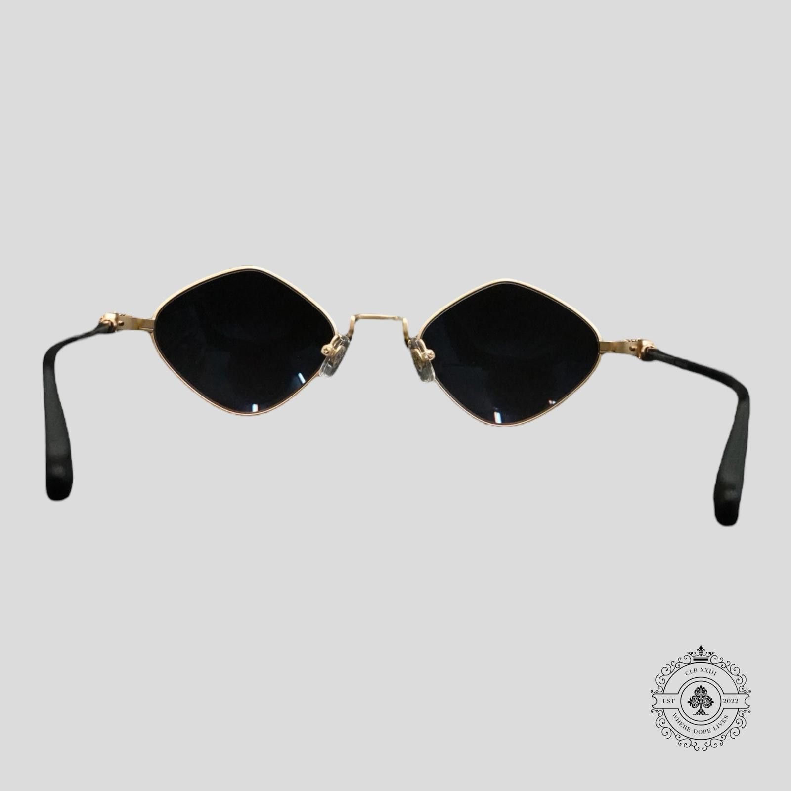 Chrome Hearts Chrome Hearts Diamond Dog Sunglasses in Black/Gold Size ONE SIZE - 4 Thumbnail