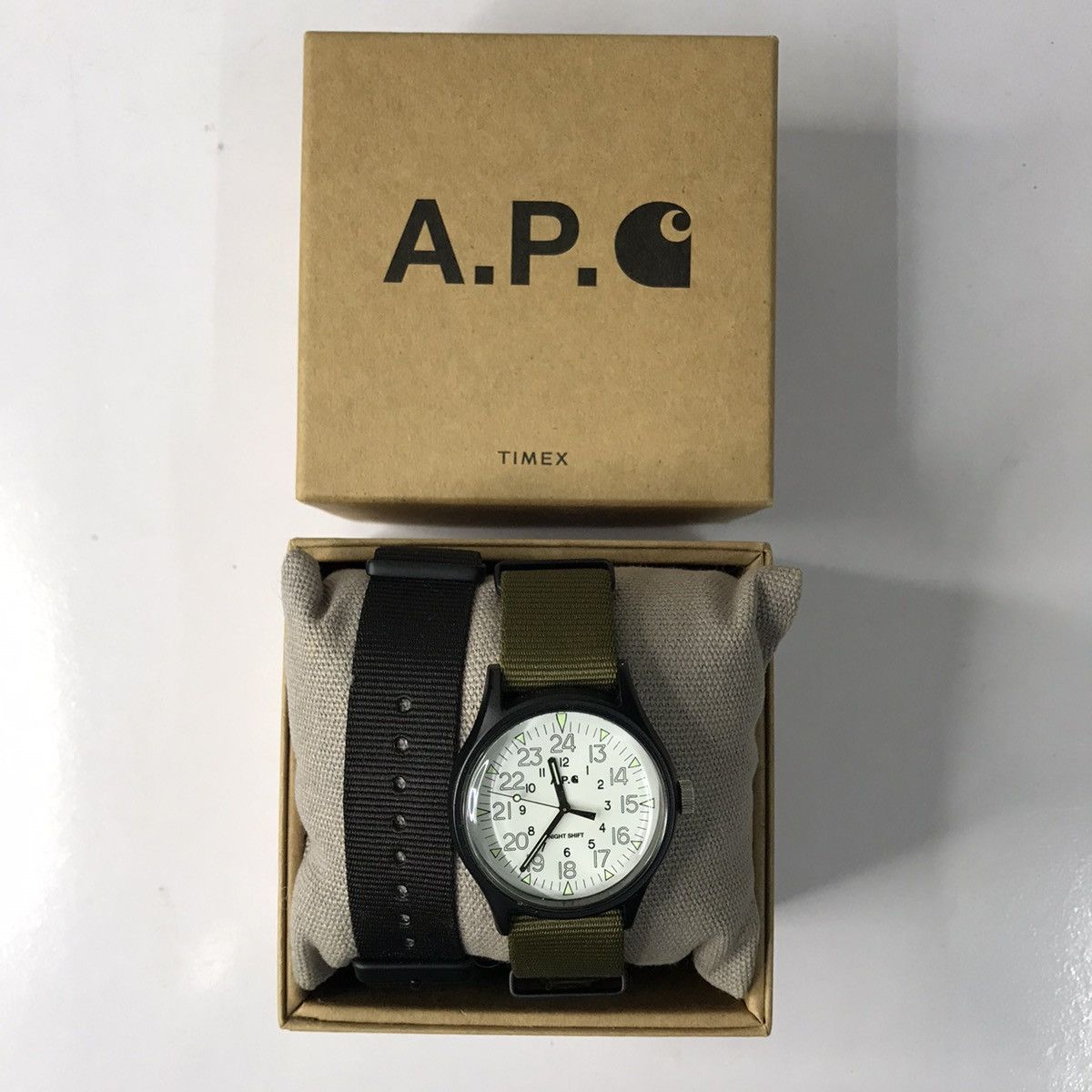 A.P.C. Timex X APC X Carhartt WIP 'NightShift' Watches | Grailed