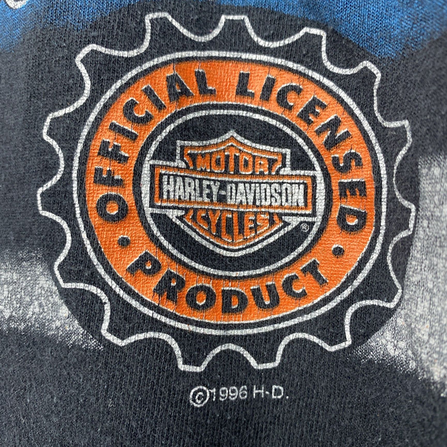 Harley Davidson VINTAGE Harley-Davidson T Shirt Double-Sided 1996 XL Black Men 90s Biker USA Crew Neck Short Sleeve Shirt Size US XL / EU 56 / 4 - 3 Thumbnail