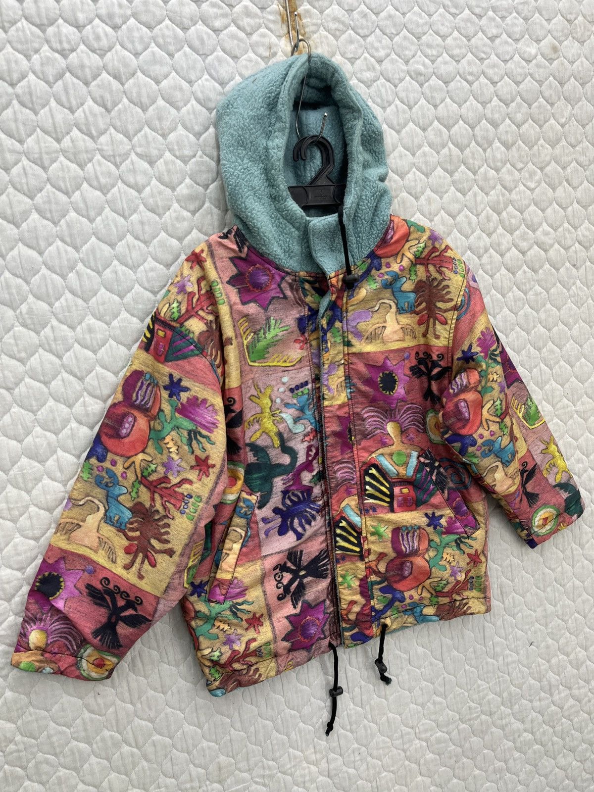 Art Comes First 🔥🔥🔥ARCHIVE JIRO MULTICOLOUR HOODIE POLARTEC JACKET Size US M / EU 48-50 / 2 - 3 Thumbnail