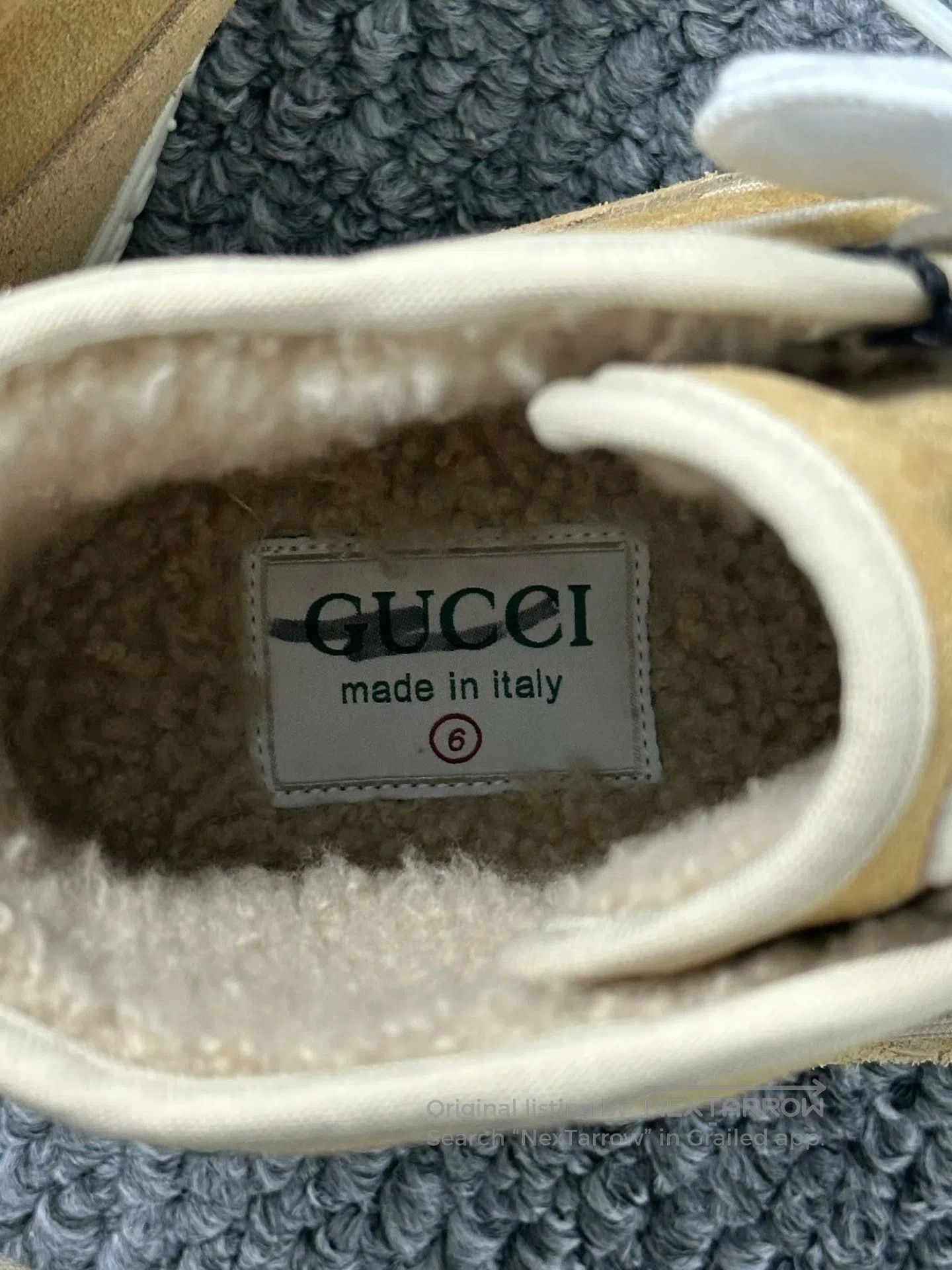Gucci Guicci Brown High-Top Fleece Leisure Sneakers| Size US 9.5 / IT 39.5 - 6 Thumbnail