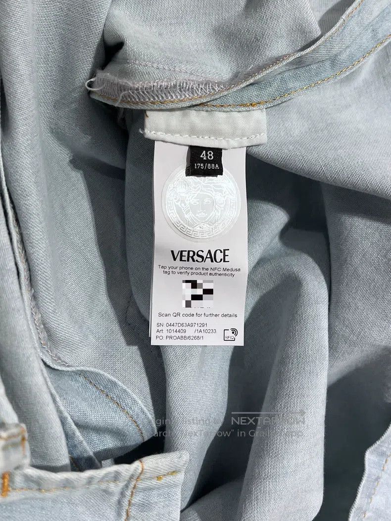 Versace Versace Baroque print cotton short-sleeved shirt Size US L / EU 52-54 / 3 - 7 Thumbnail